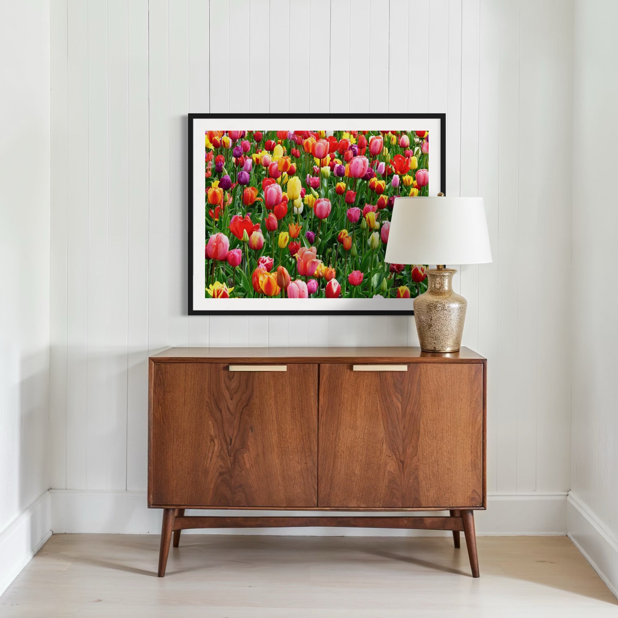 Tulip Field Glow - Moderno Wall Art Wall Art