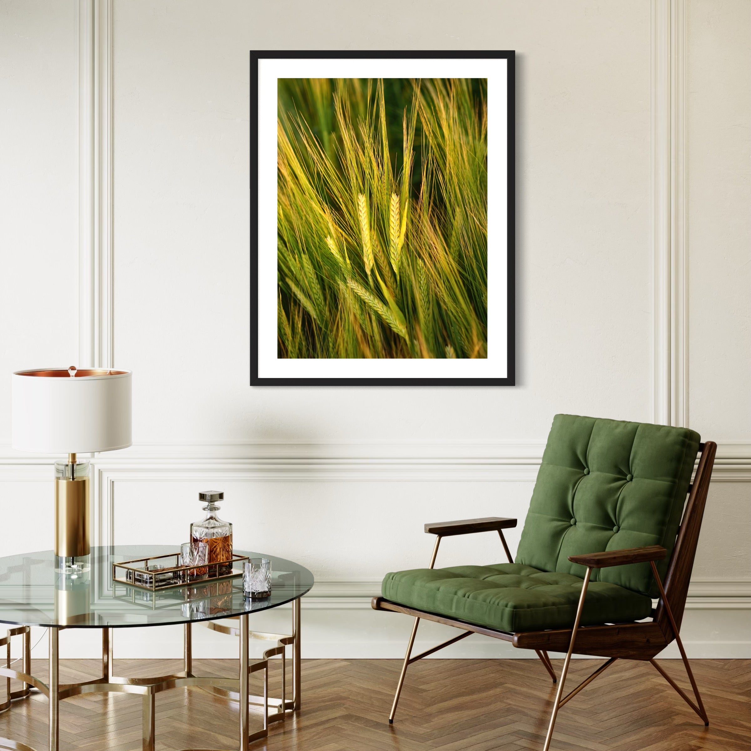 Barley in Bloom - Moderno Wall Art Wall Art