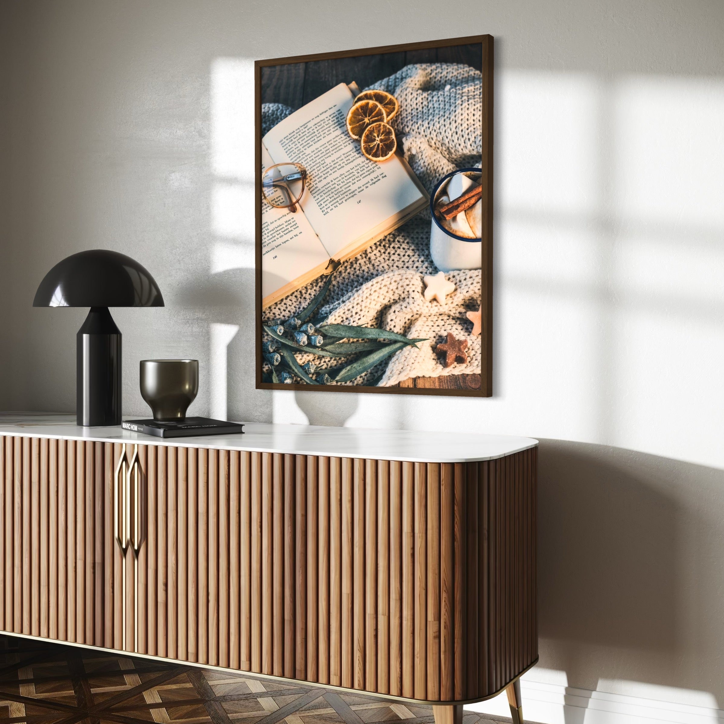 Indoor Autumn Morning - Moderno Wall Art Wall Art