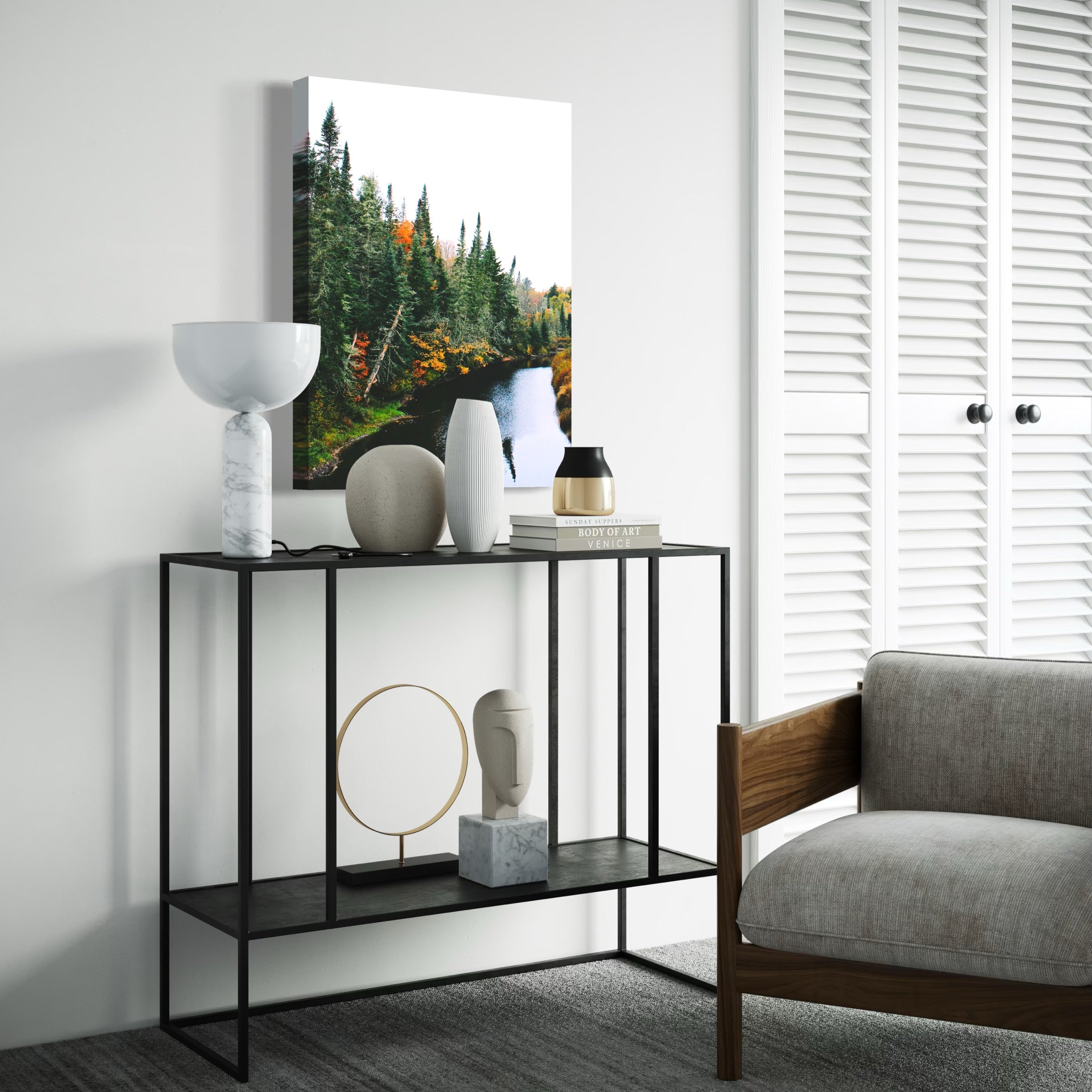 Riverside Reflections - Moderno Wall Art Wall Art