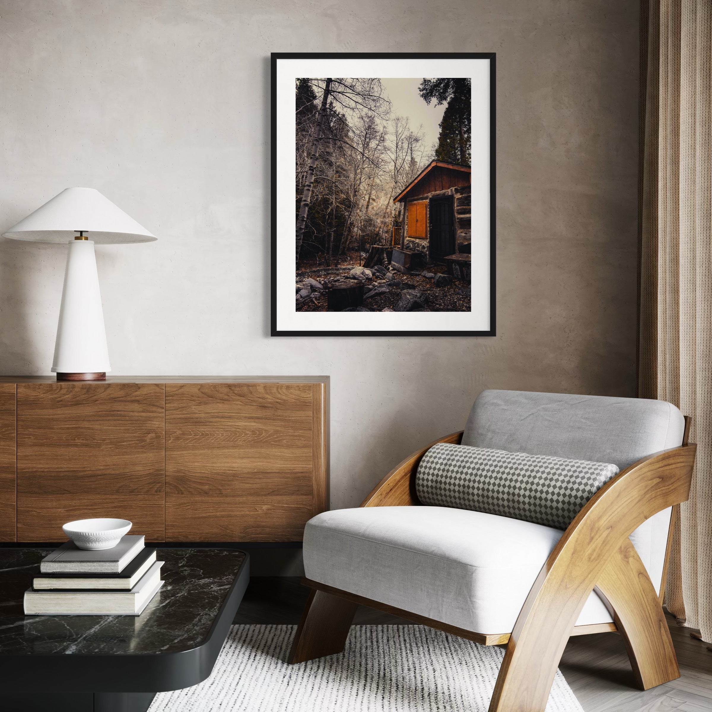 Mysterious Cabin - Moderno Wall Art Wall Art