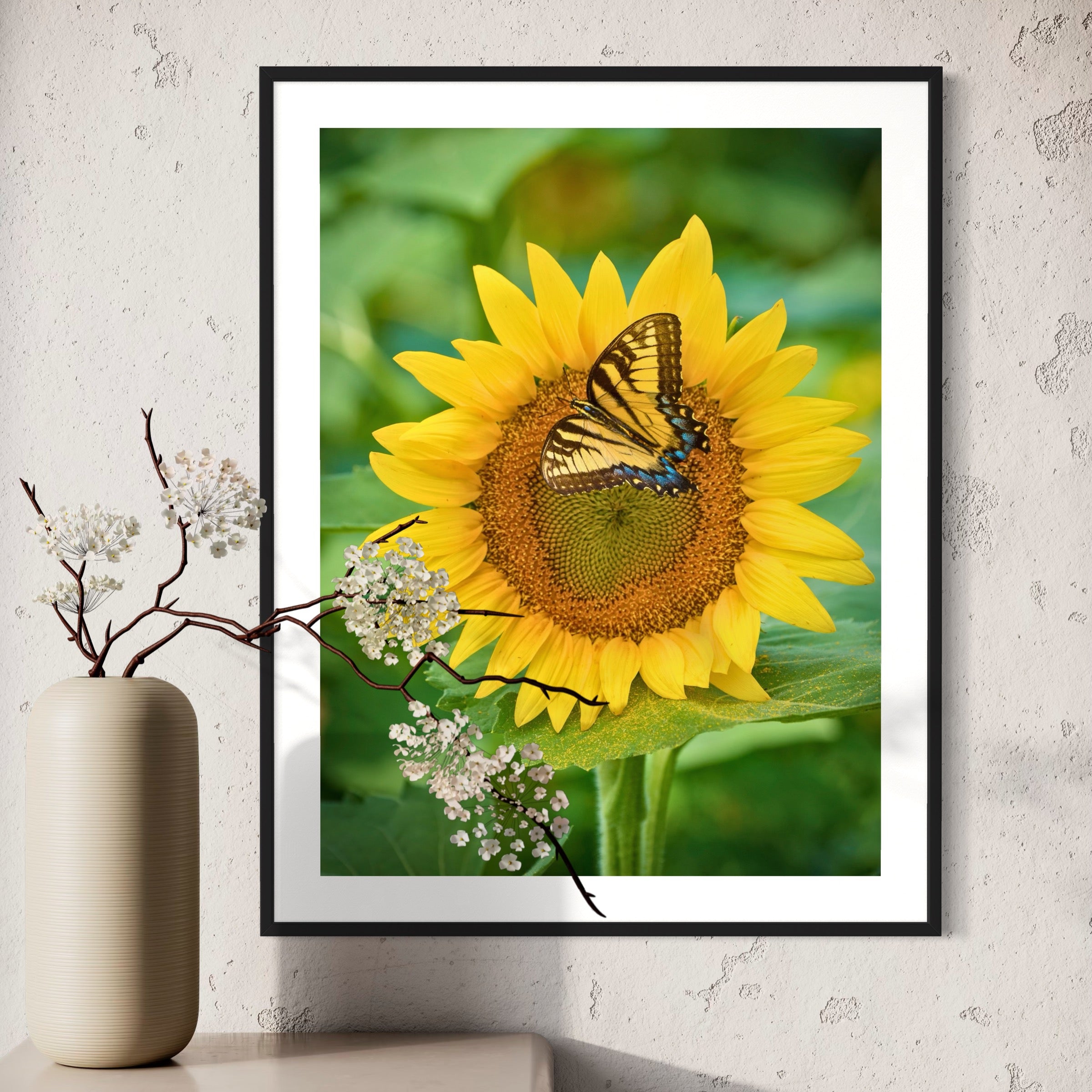 Butterfly and Bloom - Moderno Wall Art Wall Art