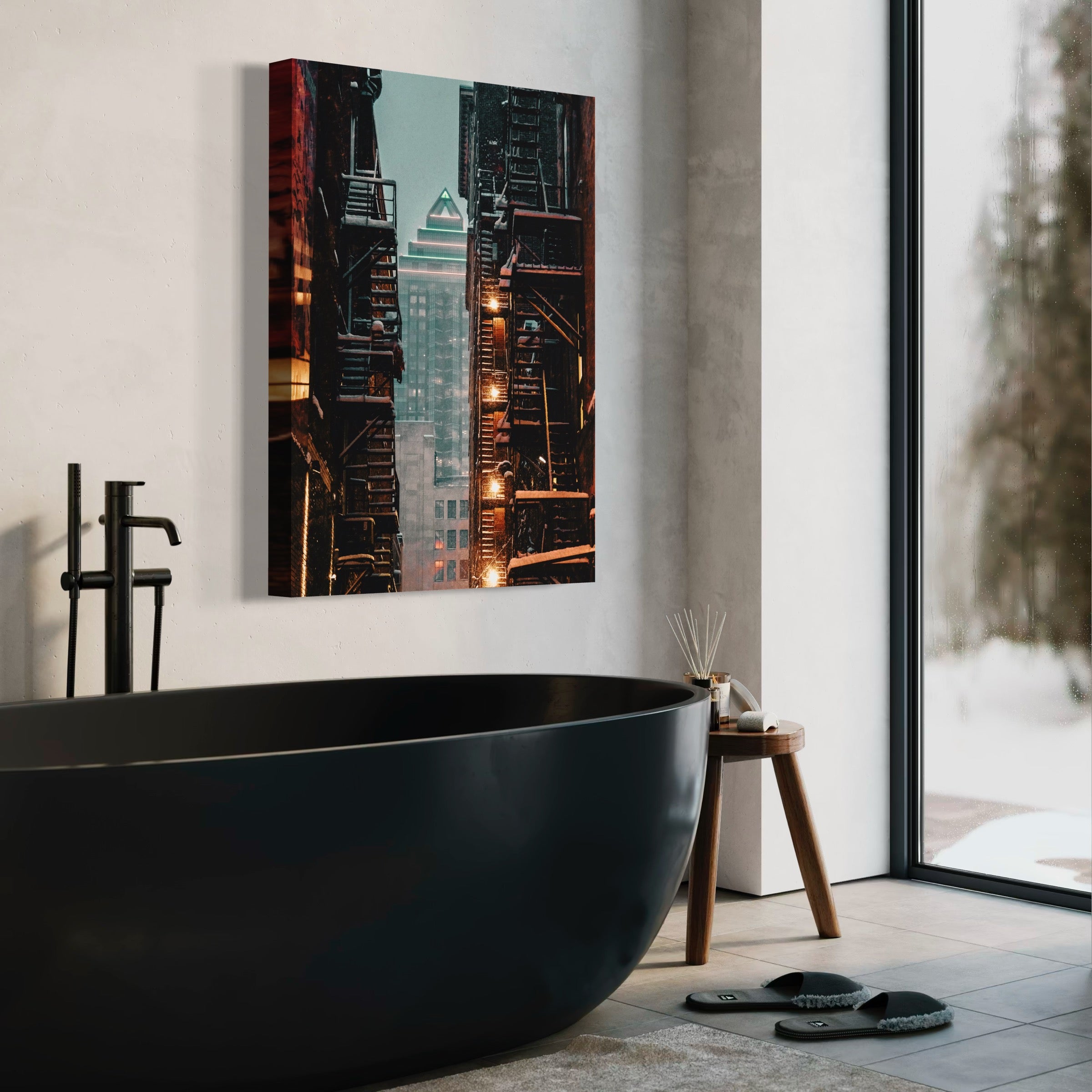 Alleyway Contrast - Moderno Wall Art Wall Art