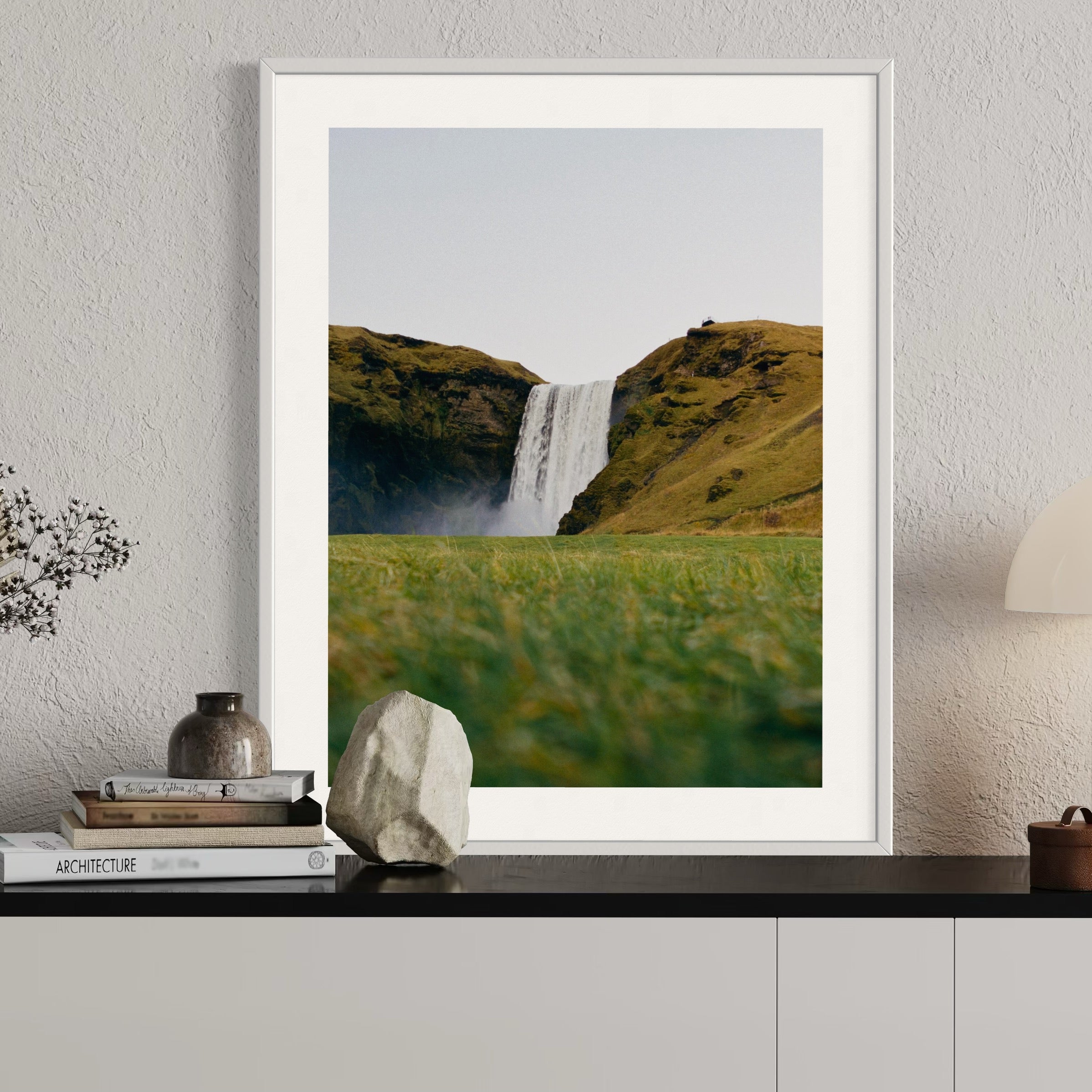 Skógafoss Waterfall - Moderno Wall Art Wall Art