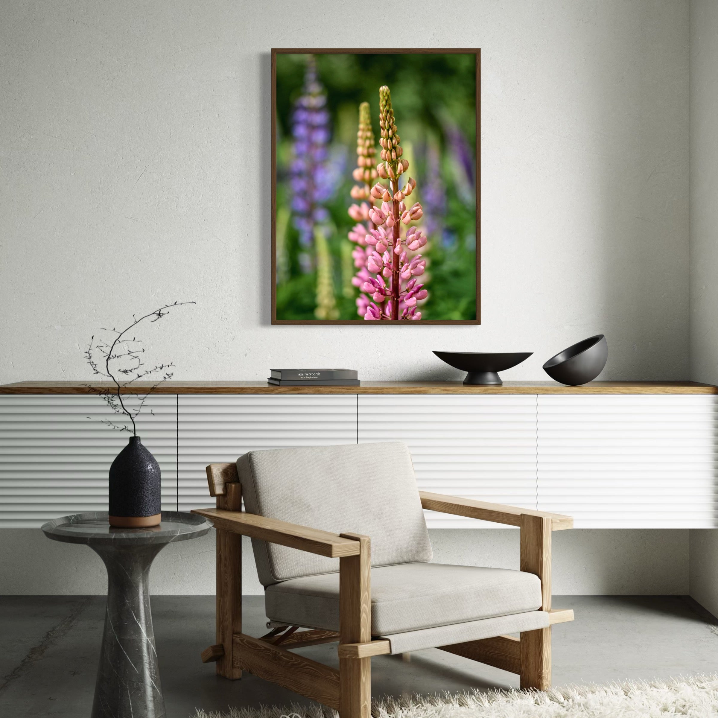 Lupine Meadow - Moderno Wall Art Wall Art