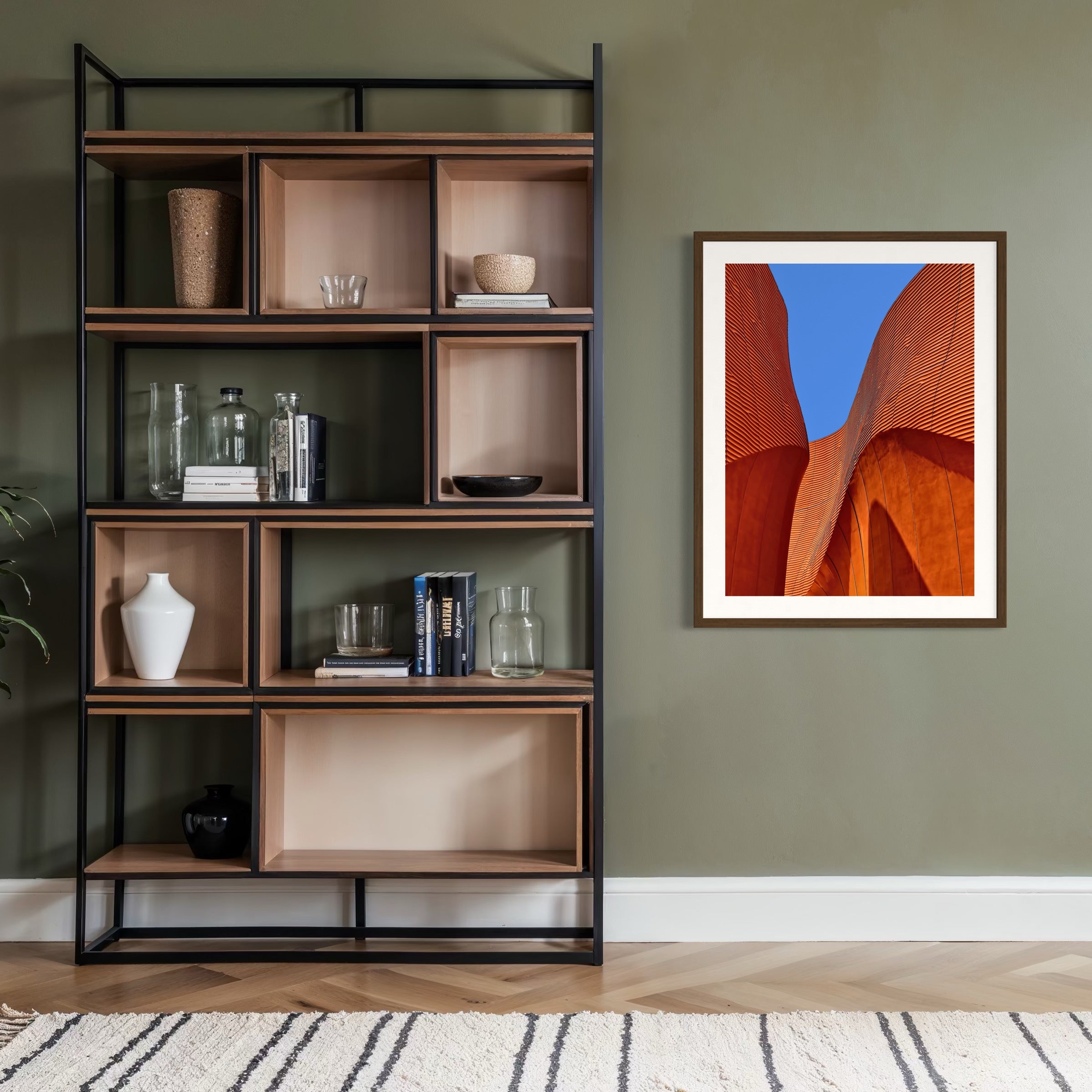 Sculptural Motion - Moderno Wall Art Wall Art