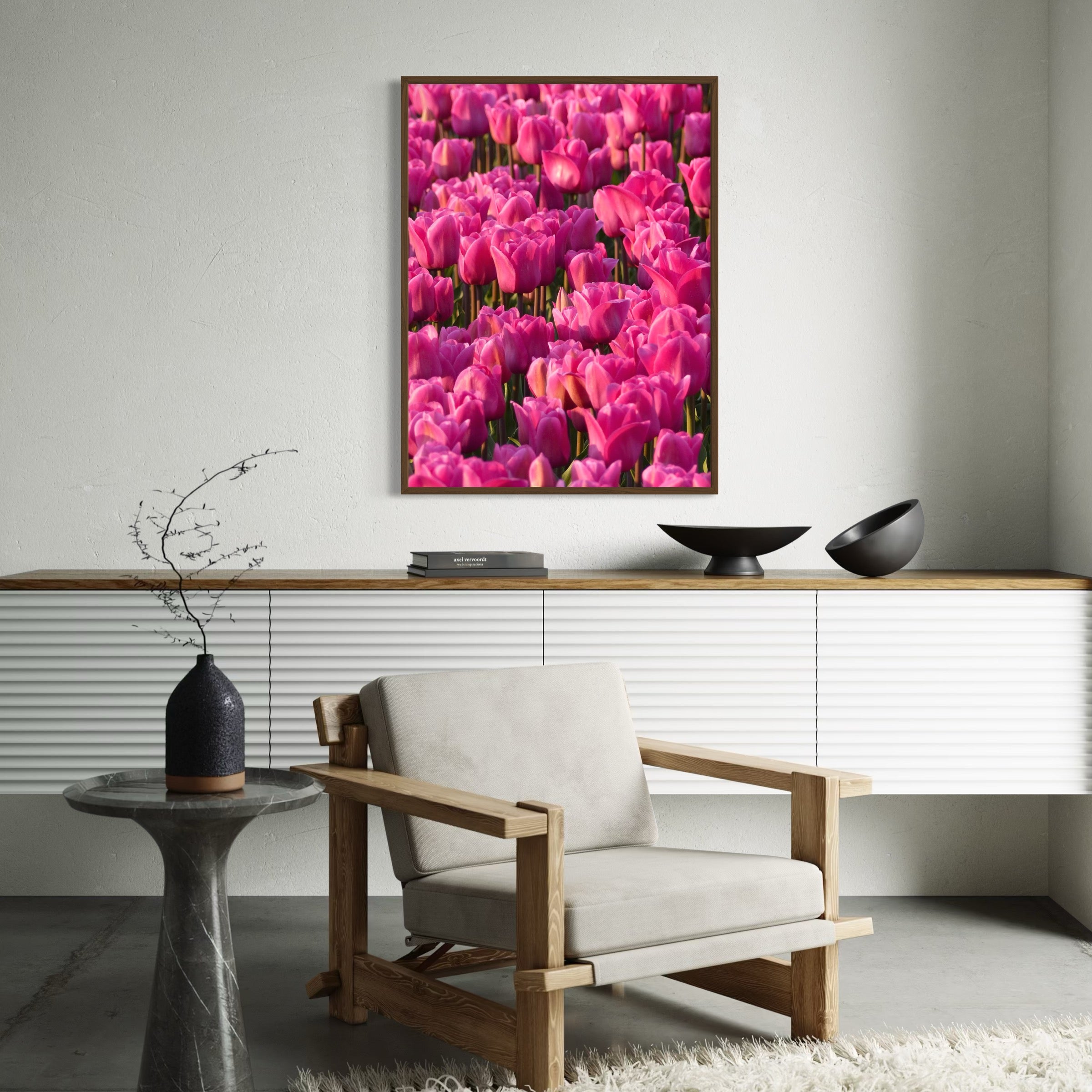 Radiant Petals - Moderno Wall Art Wall Art