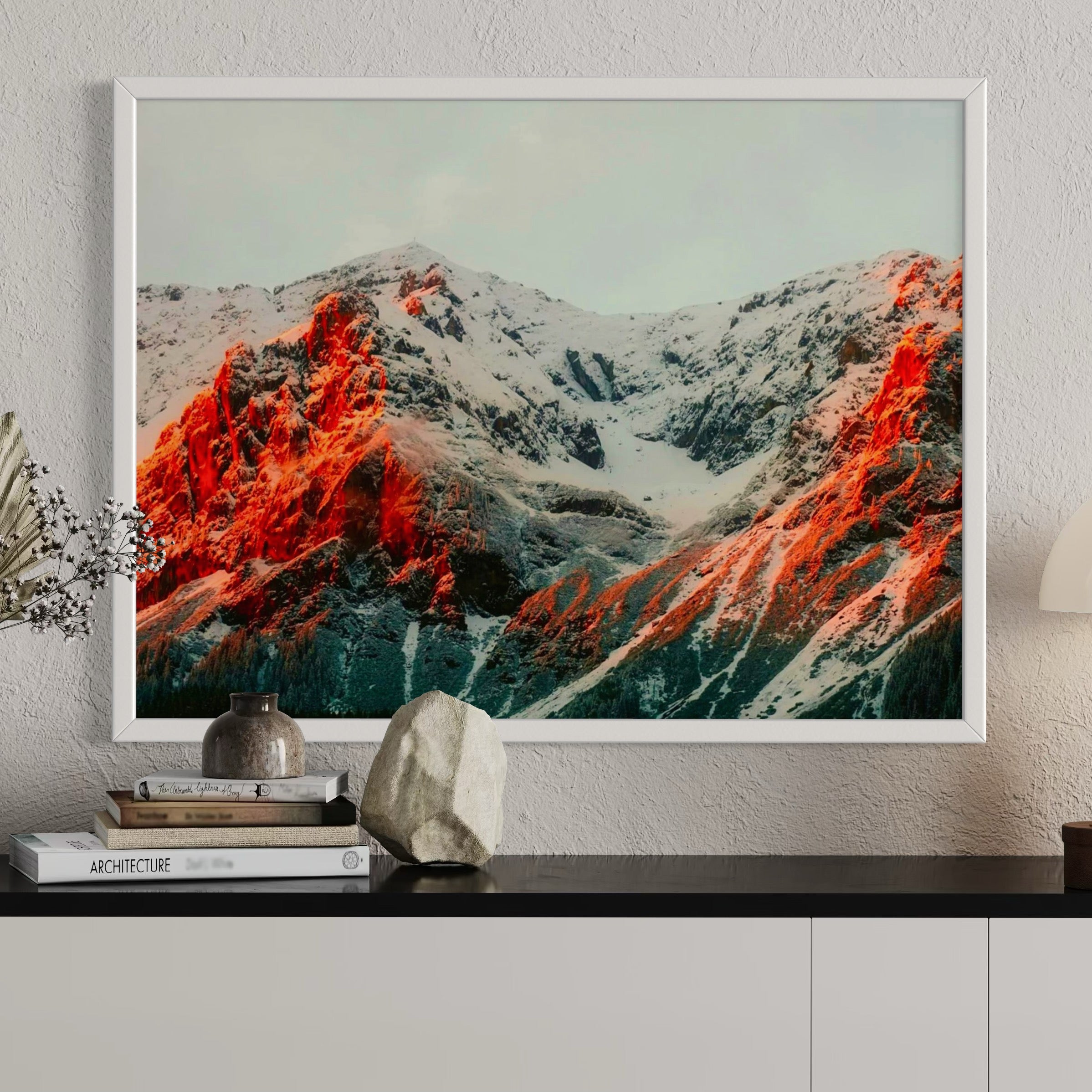 Fire on the Mountain - Moderno Wall Art Wall Art