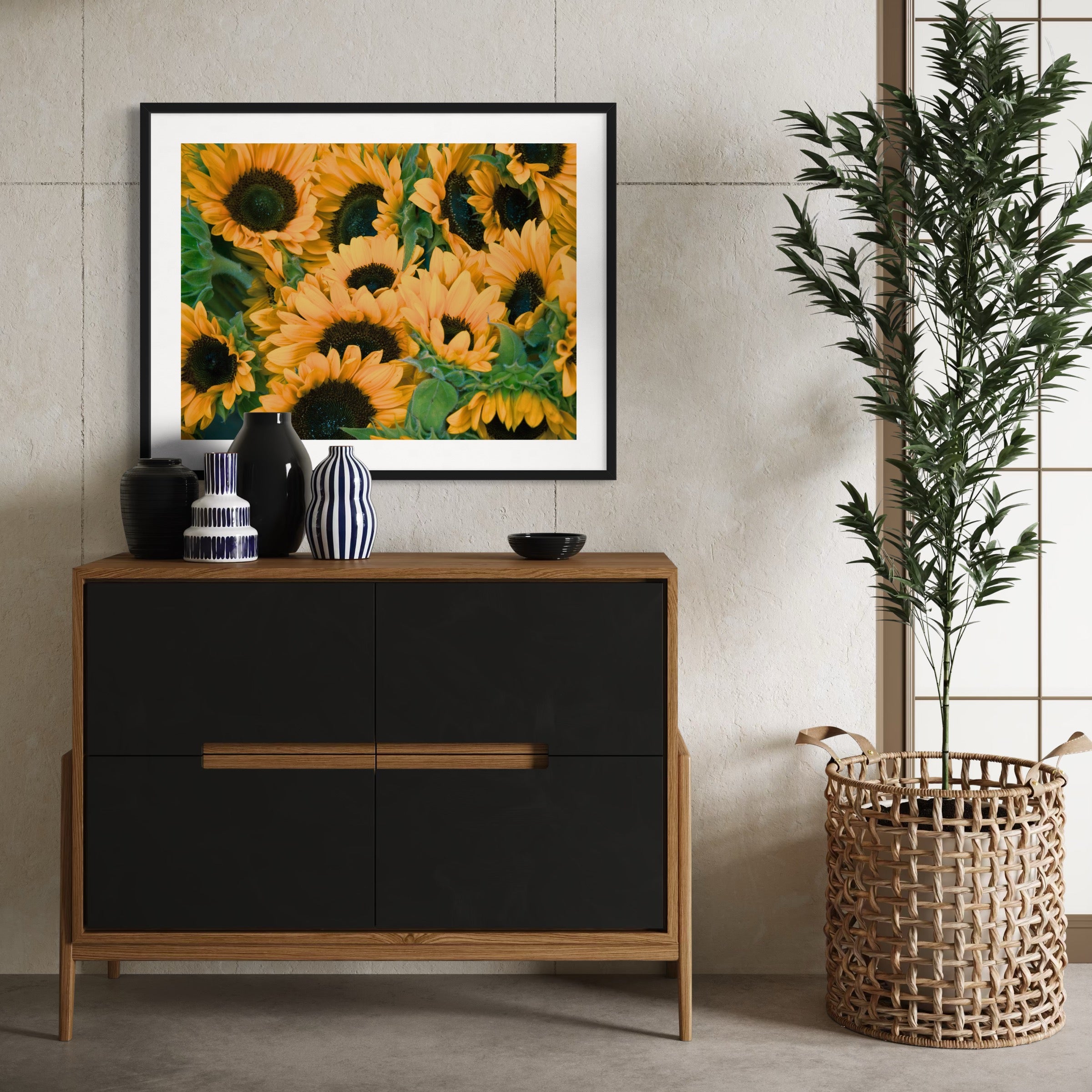 Sunflower Field - Moderno Wall Art Wall Art