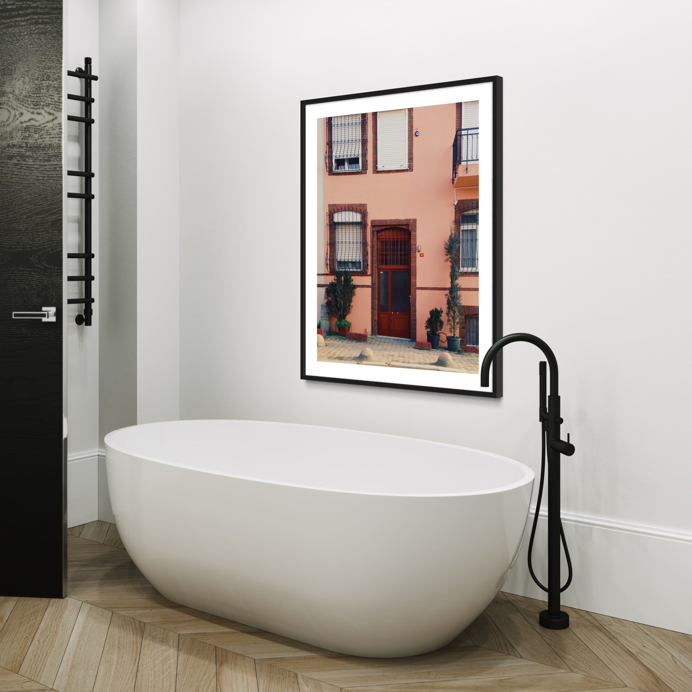 Pink Facade - Moderno Wall Art Wall Art