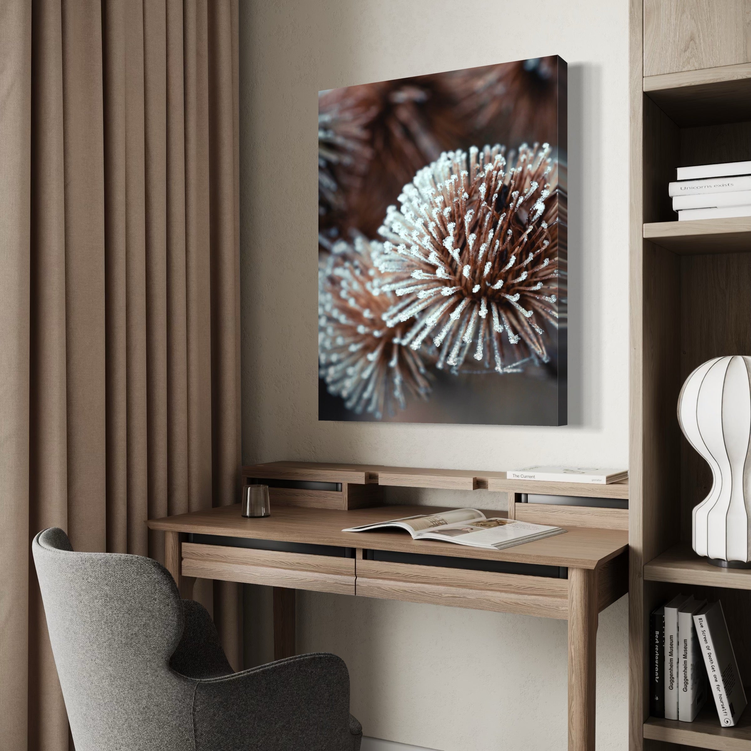 Dried Globe Thistle - Moderno Wall Art Wall Art