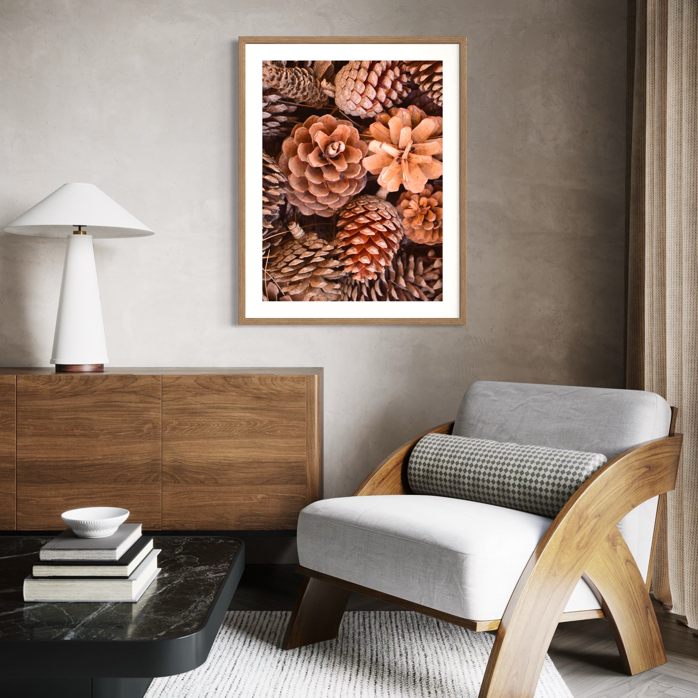 Woodland Pine Cones - Moderno Wall Art Wall Art
