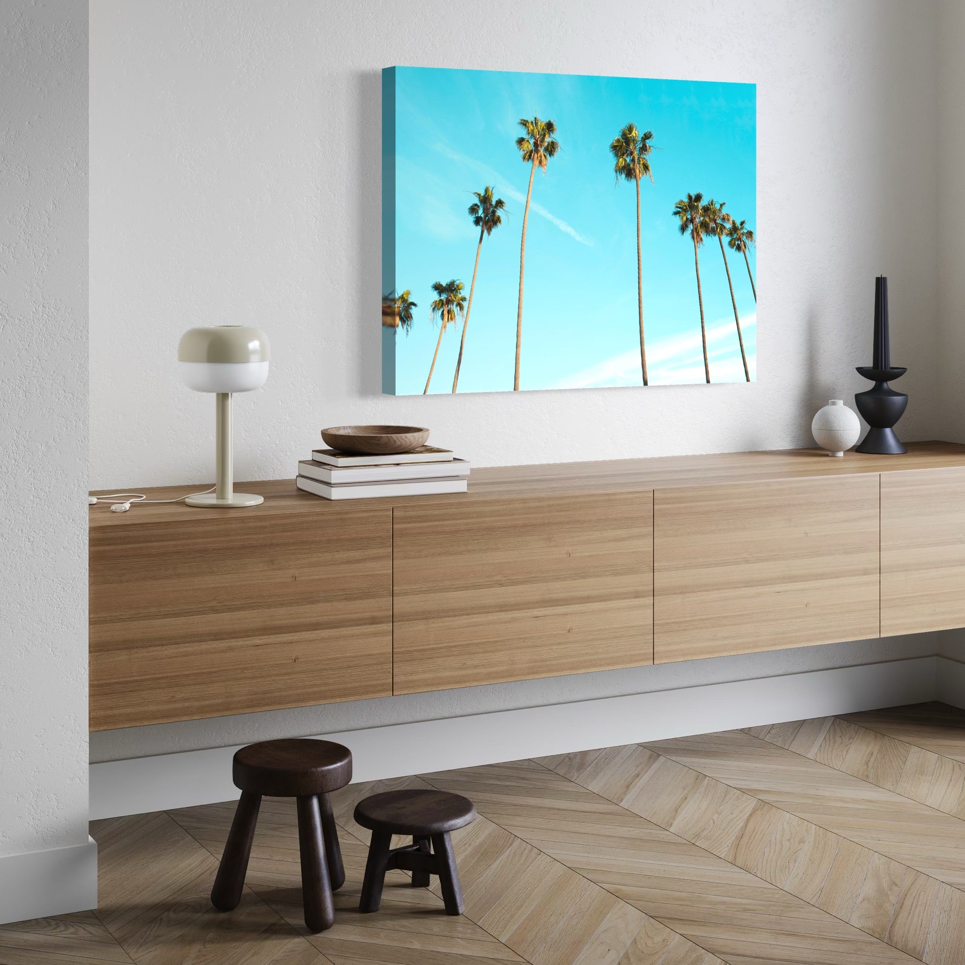 Skyward Palms - Moderno Wall Art Wall Art