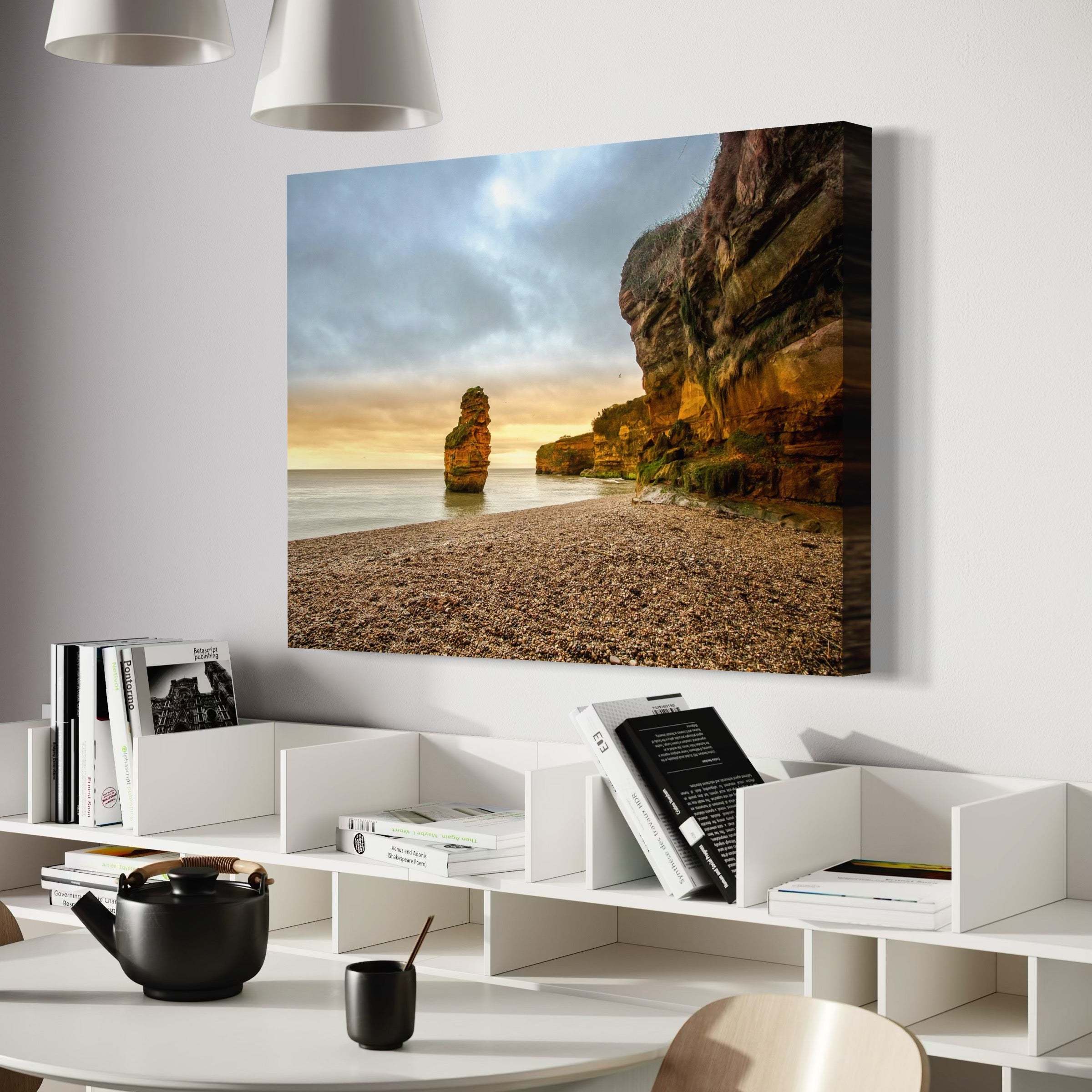 Edge of the English Coast - Moderno Wall Art Wall Art