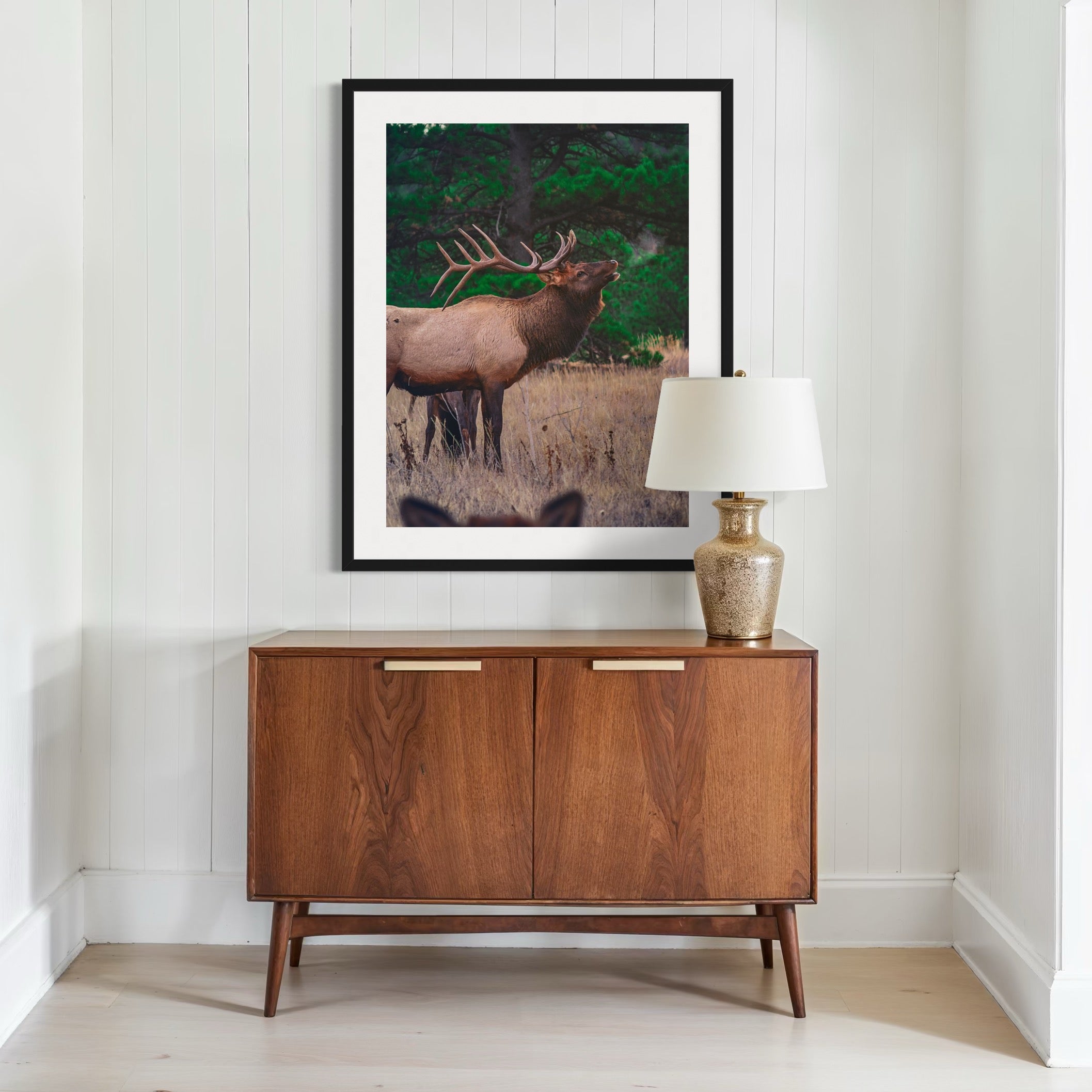 Echoes of the Bull Elk - Moderno Wall Art Wall Art