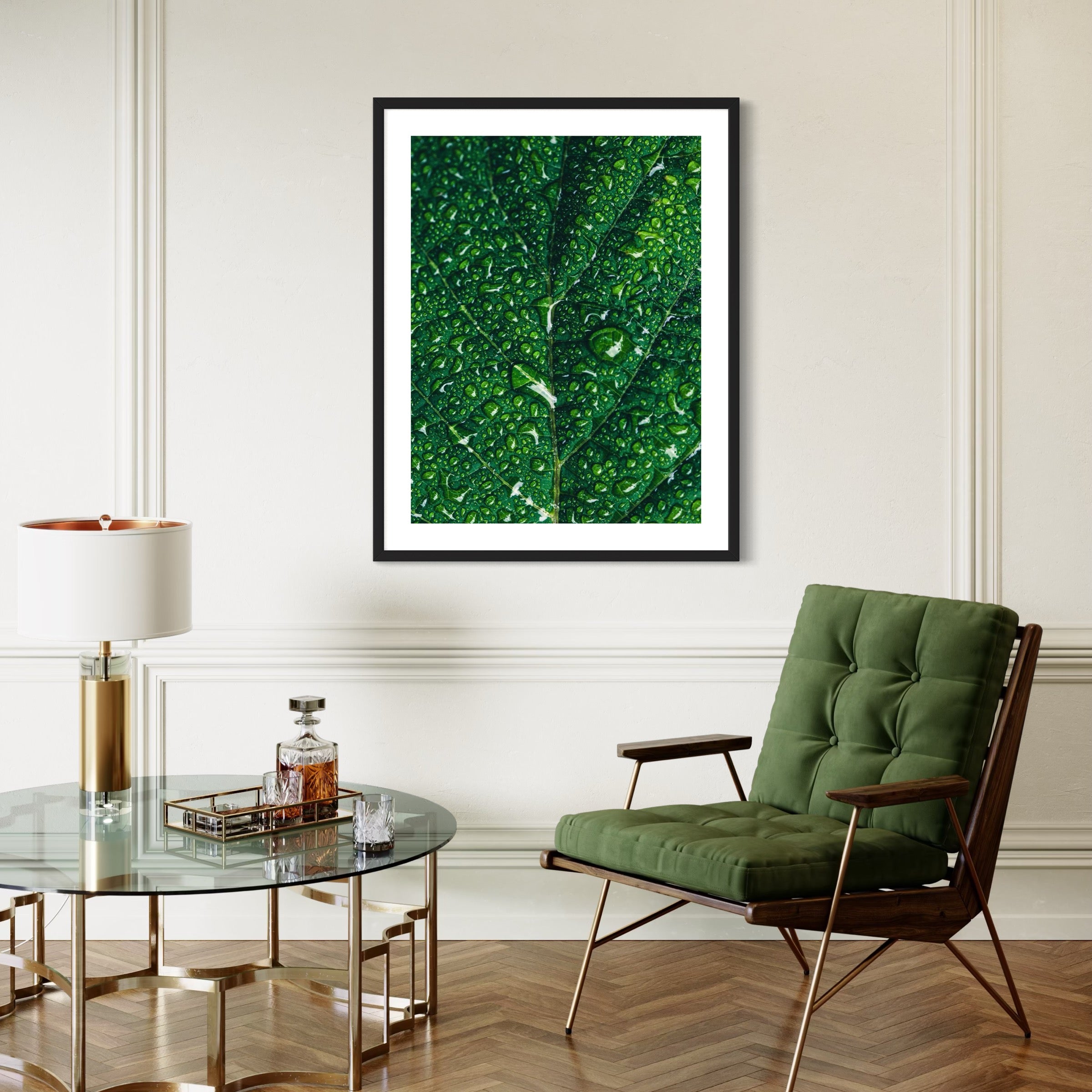 Dew-Kissed Green - Moderno Wall Art Wall Art