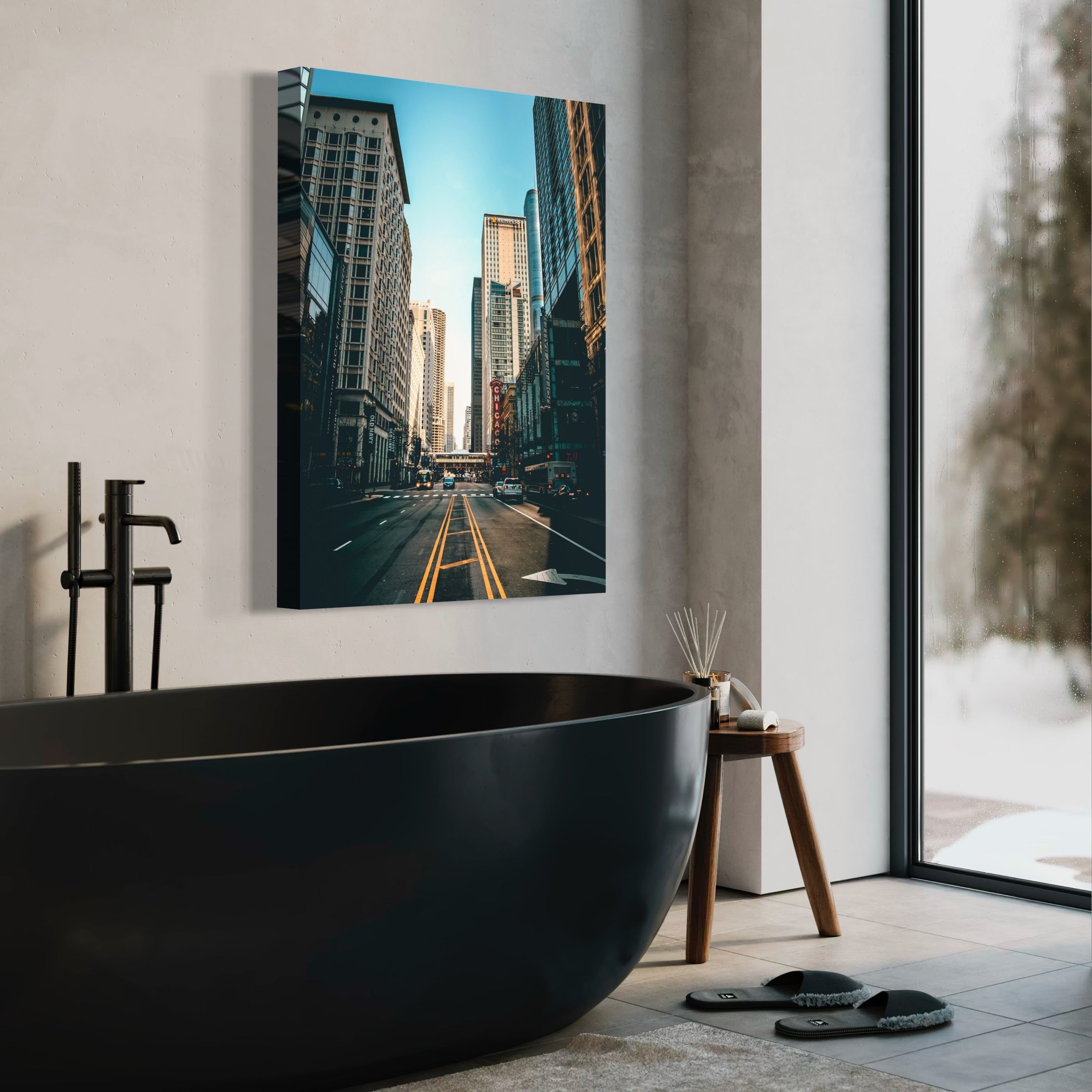 Chicago Street - Moderno Wall Art Wall Art