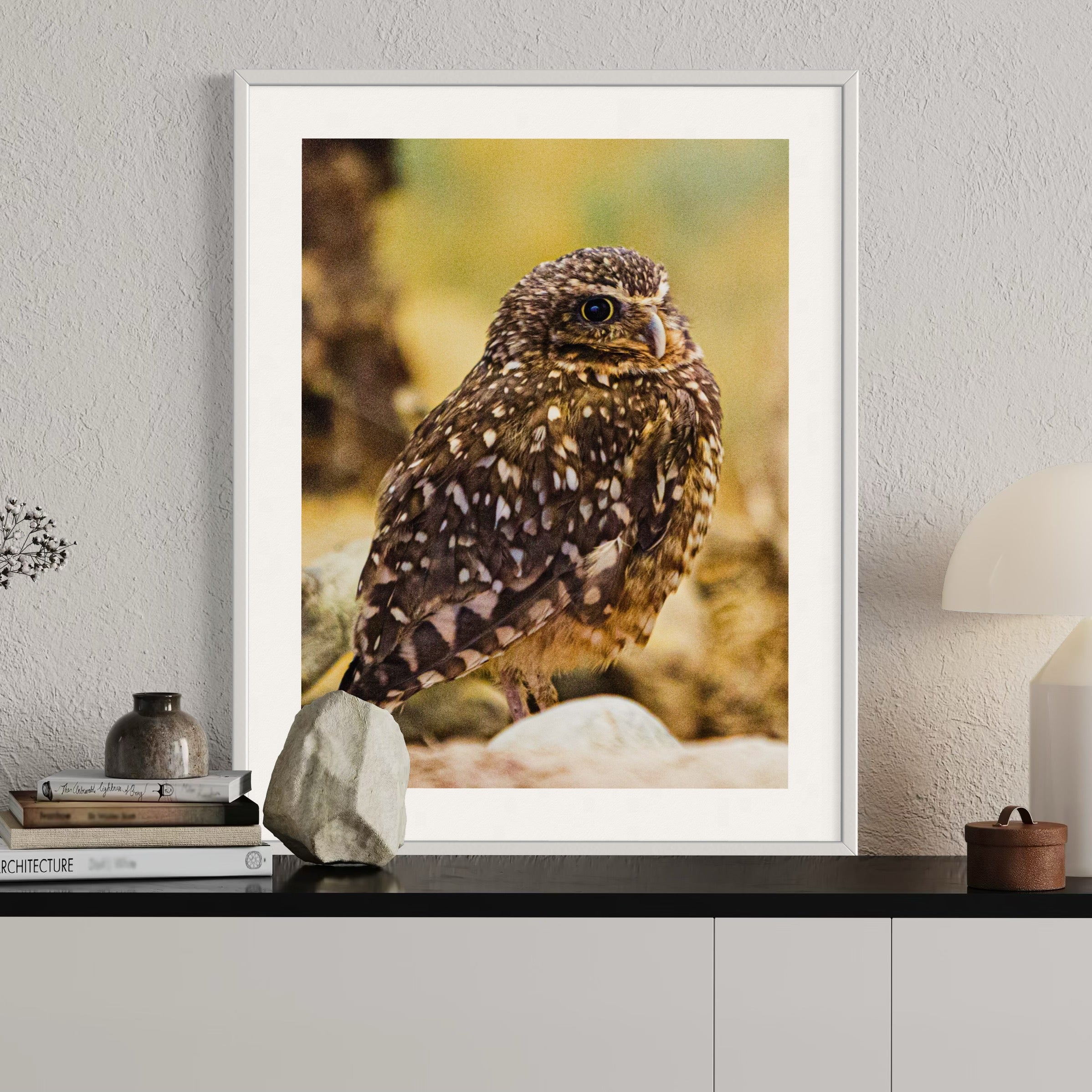 Perched in Thought - Moderno Wall Art Wall Art