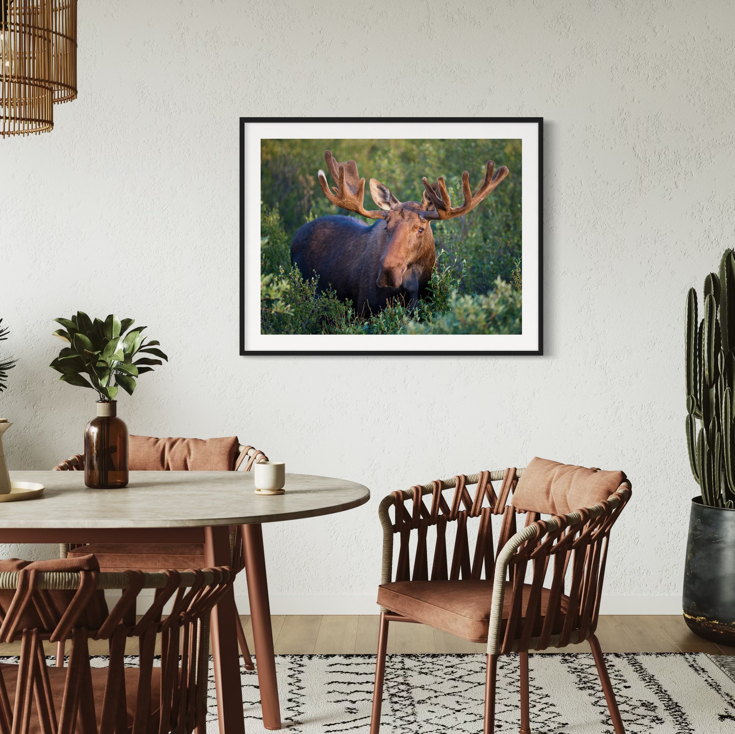 Majestic Bull Moose - Moderno Wall Art Wall Art