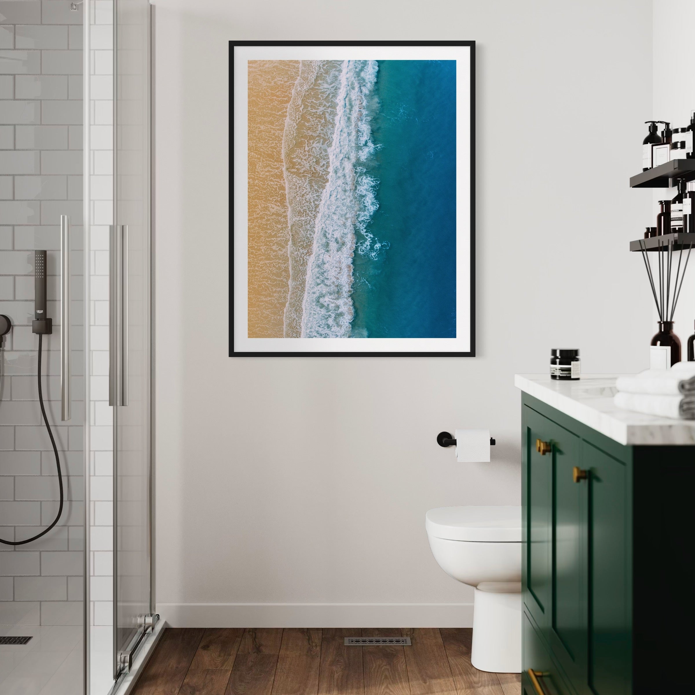 Sea Meets Shore - Moderno Wall Art Wall Art