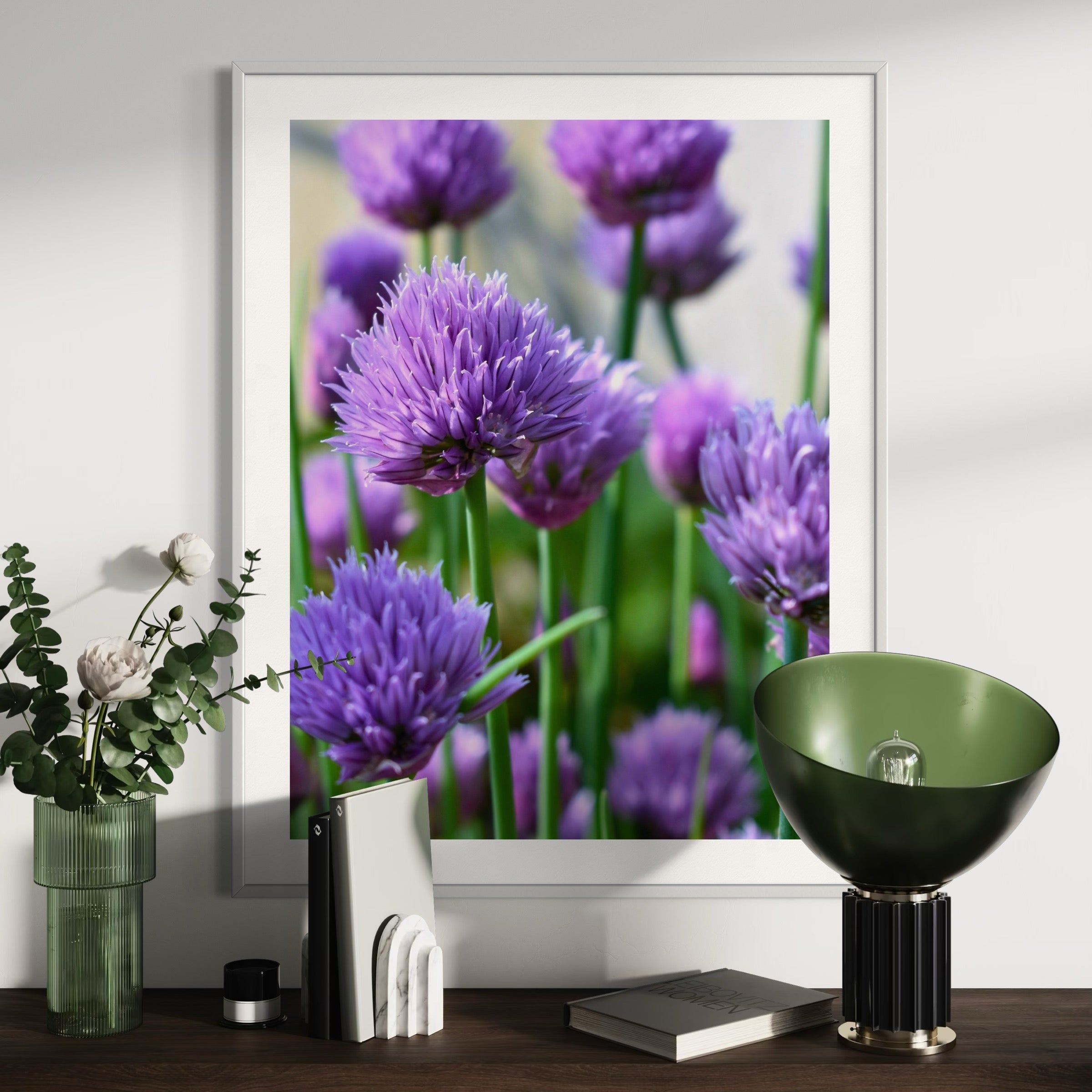 Chive Blossoms - Moderno Wall Art Wall Art