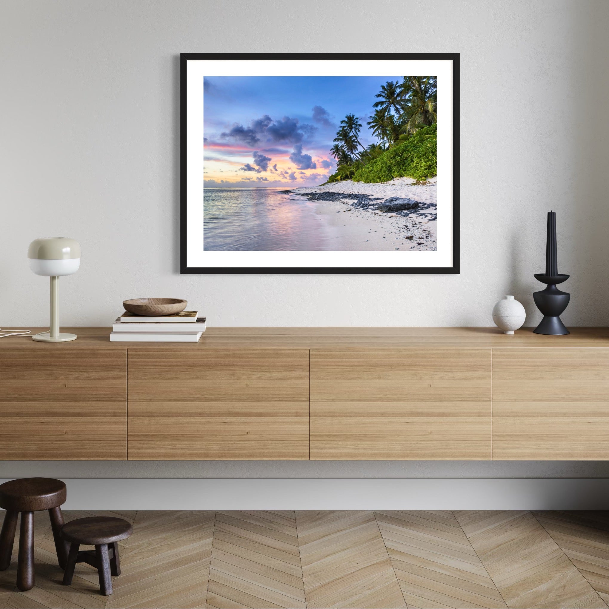 Twilight over Tropics - Moderno Wall Art Wall Art