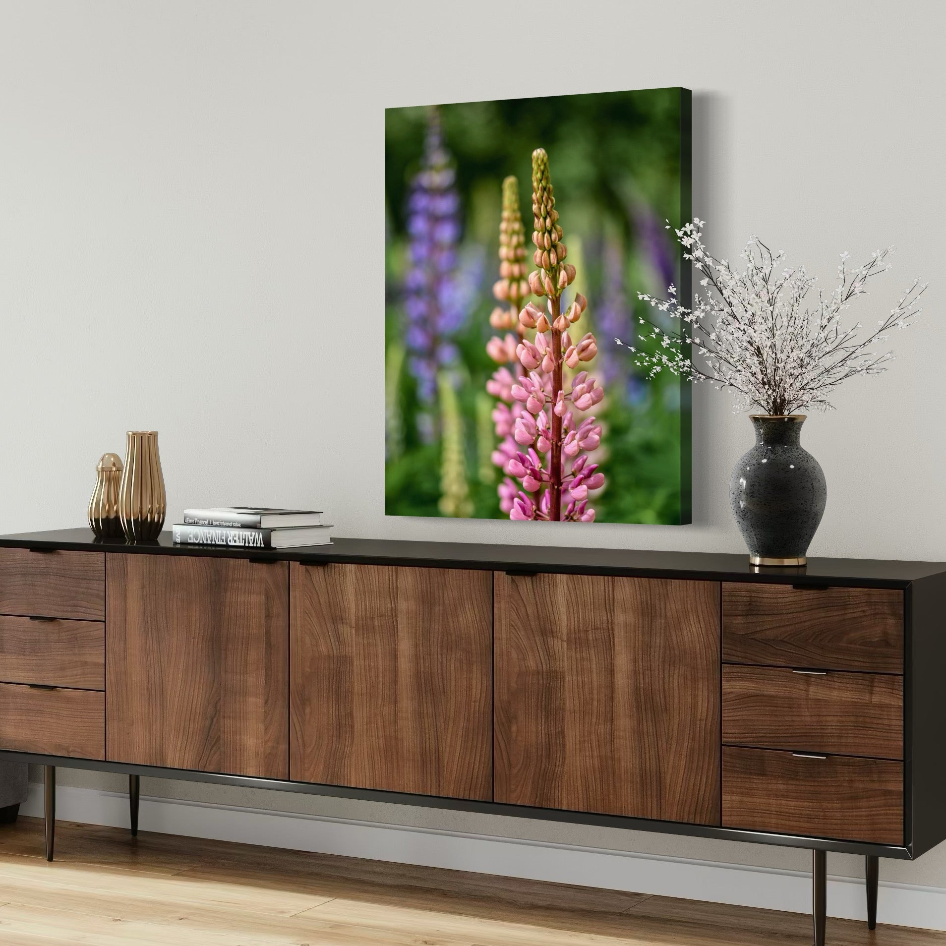 Lupine Meadow - Moderno Wall Art Wall Art