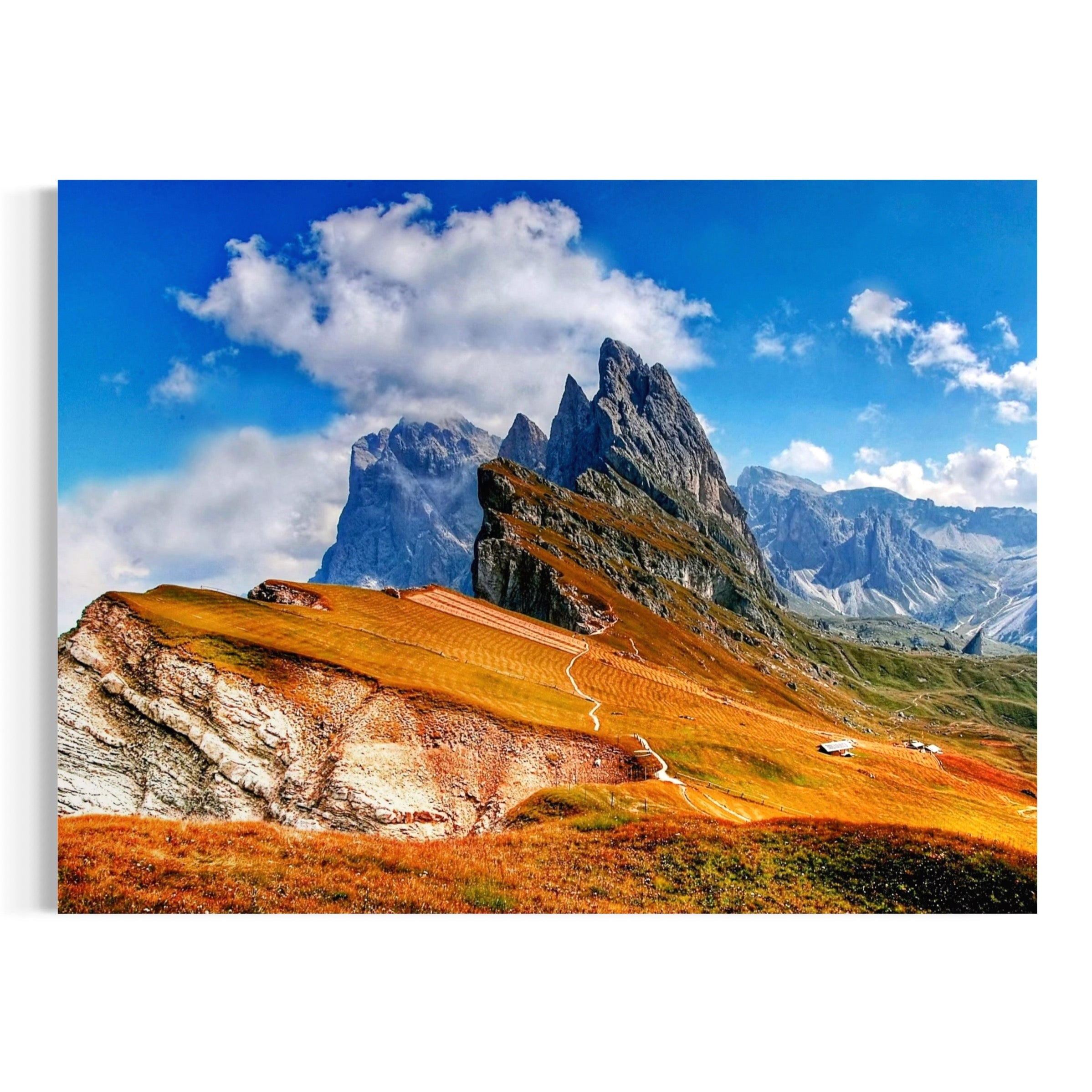 Golden Slopes of Seceda - Moderno Wall Art Wall Art