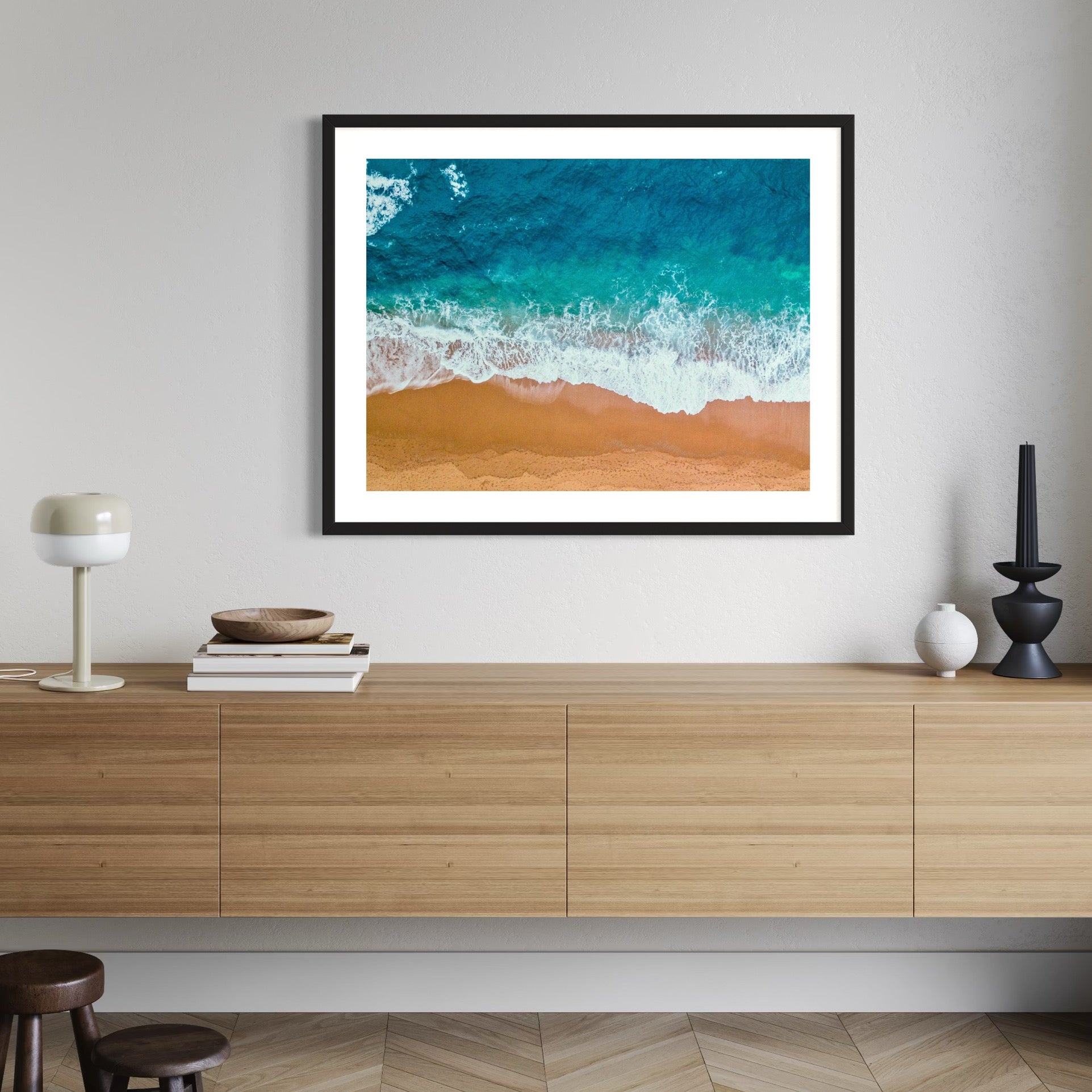 Coastal Contrast - Moderno Wall Art Wall Art