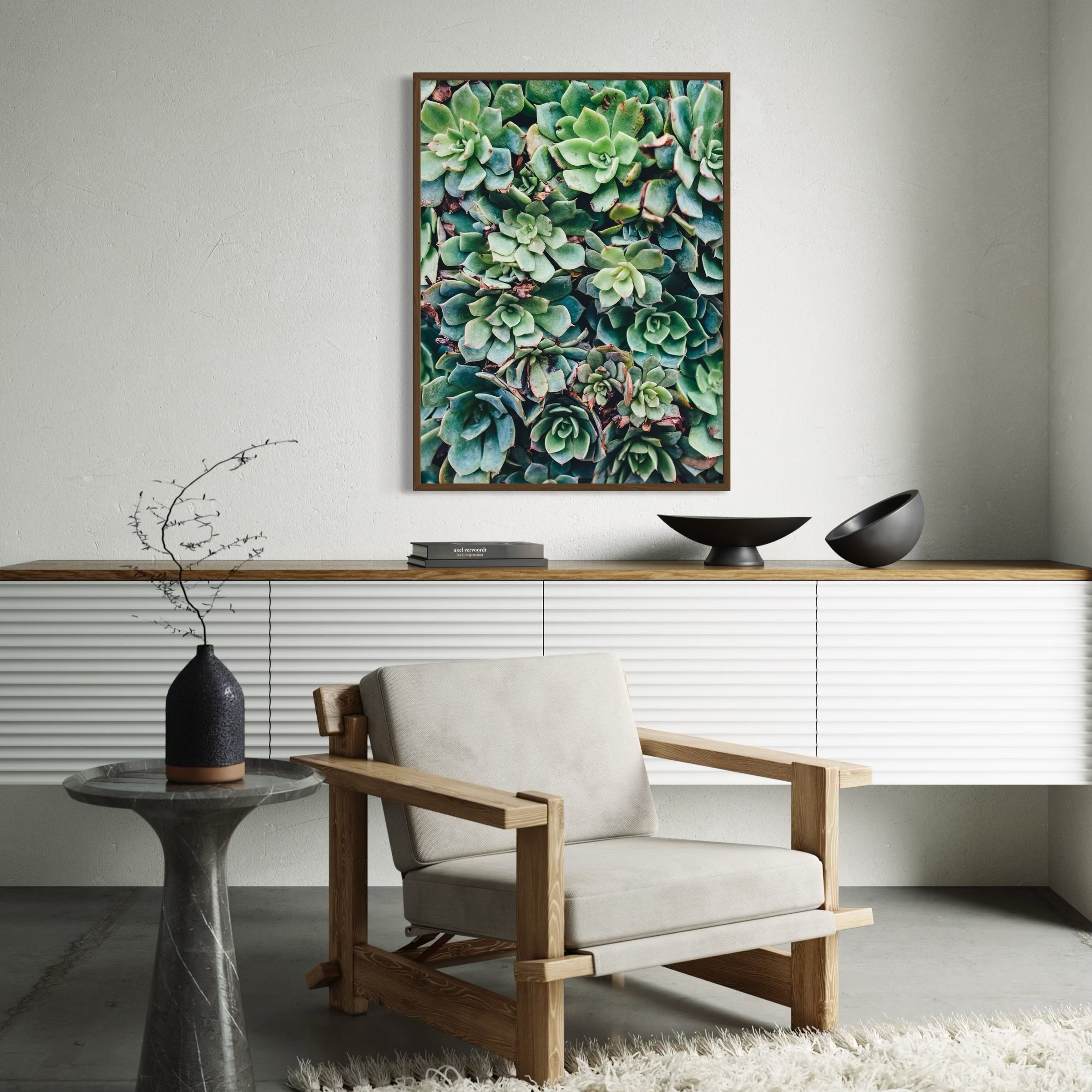 Green Symmetry - Moderno Wall Art Wall Art