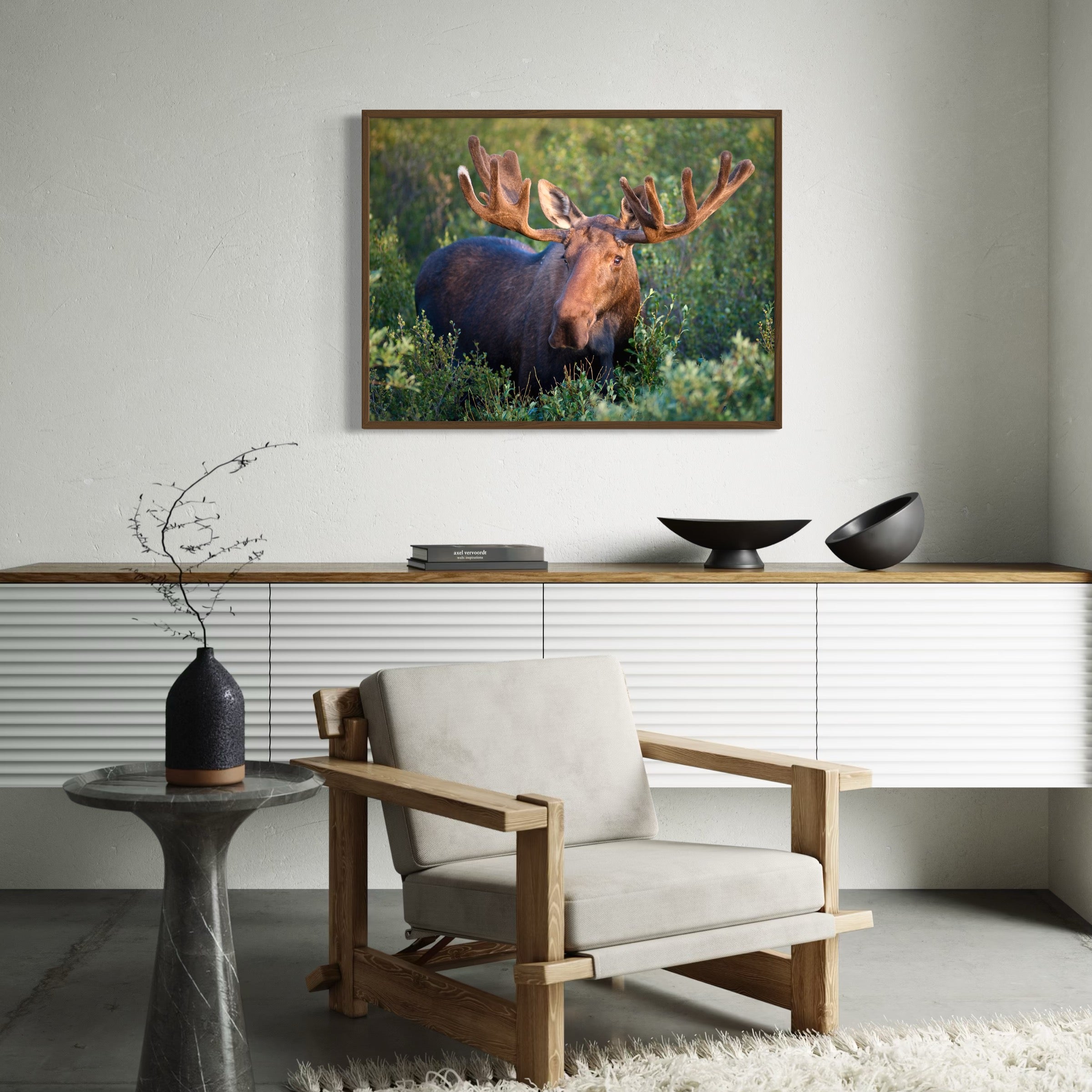 Majestic Bull Moose - Moderno Wall Art Wall Art