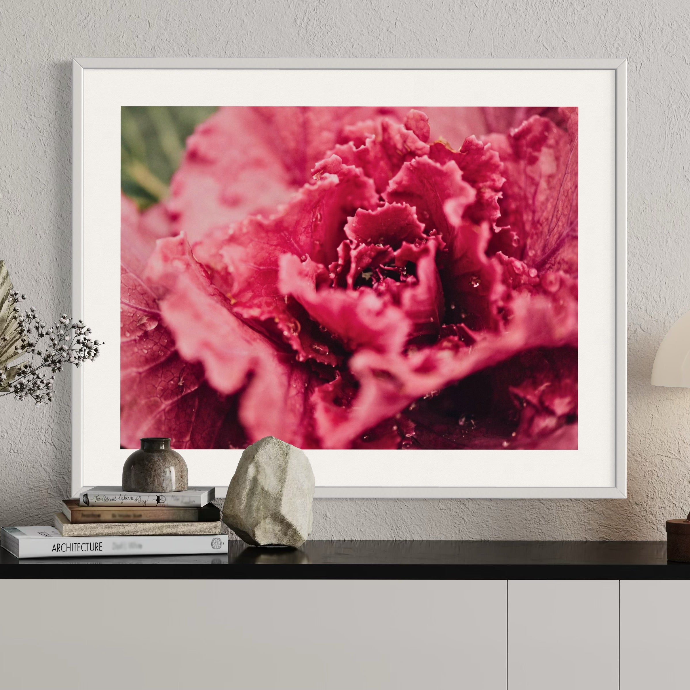 Crimson Bloom - Moderno Wall Art Wall Art