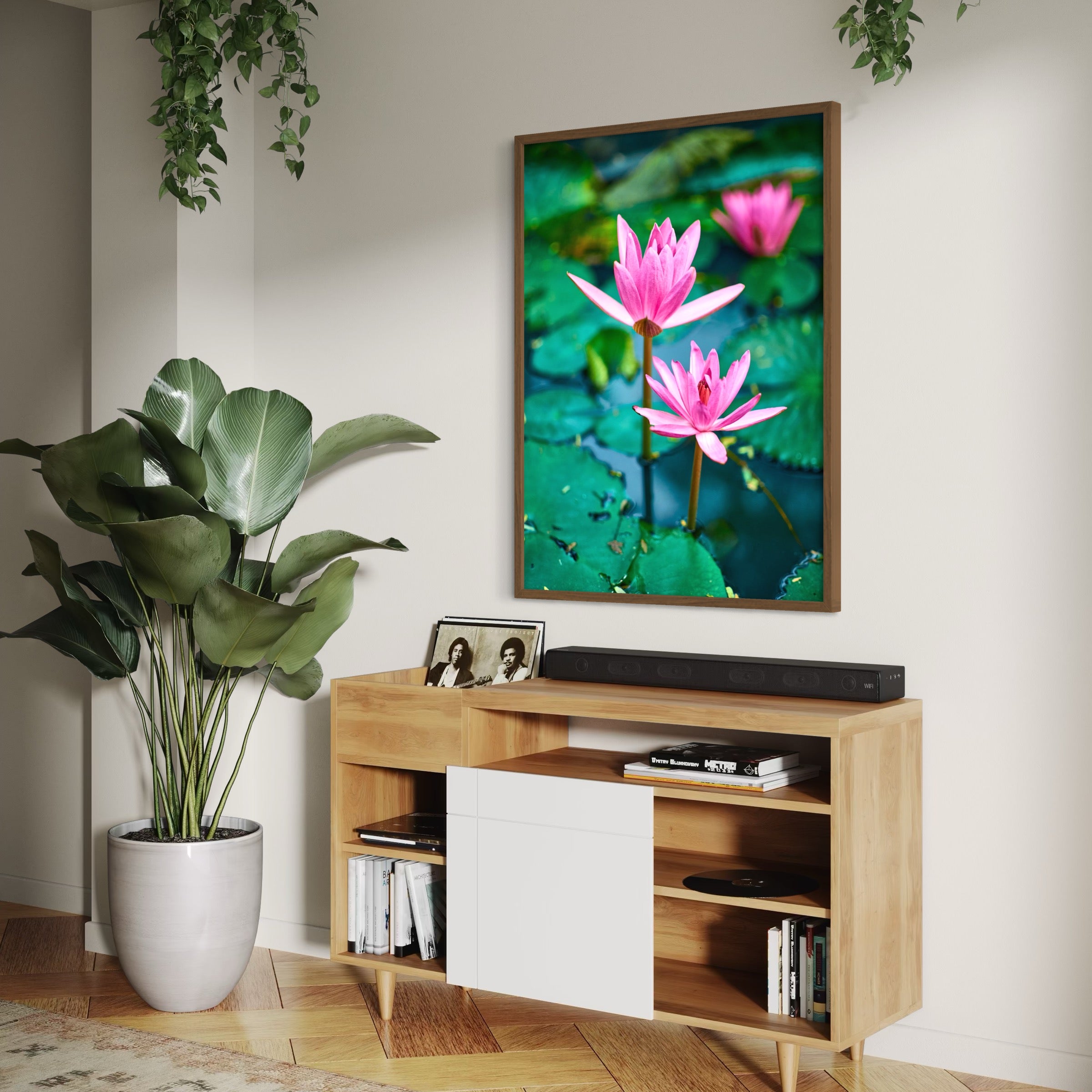 Water Lilies - Moderno Wall Art Wall Art