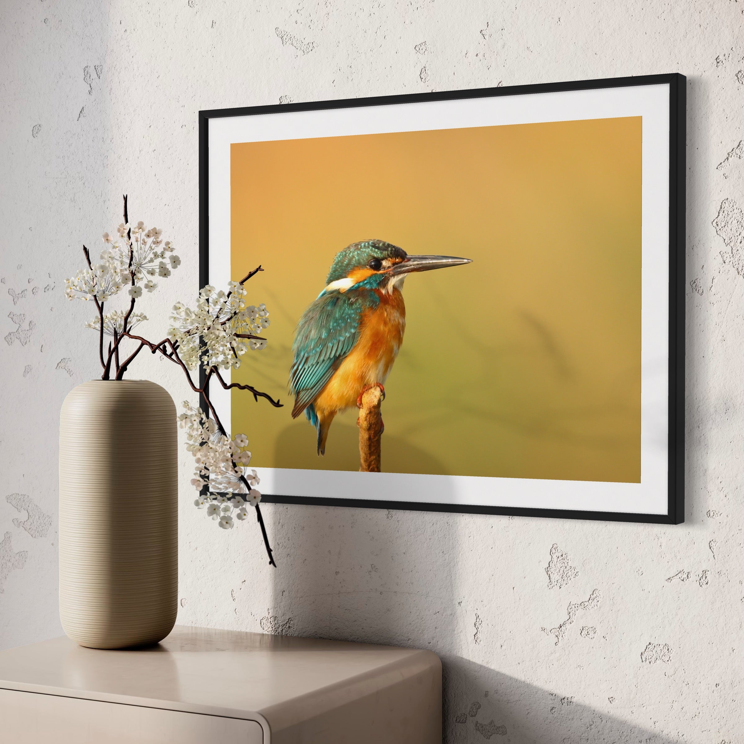 Kingfisher Perch - Moderno Wall Art Wall Art