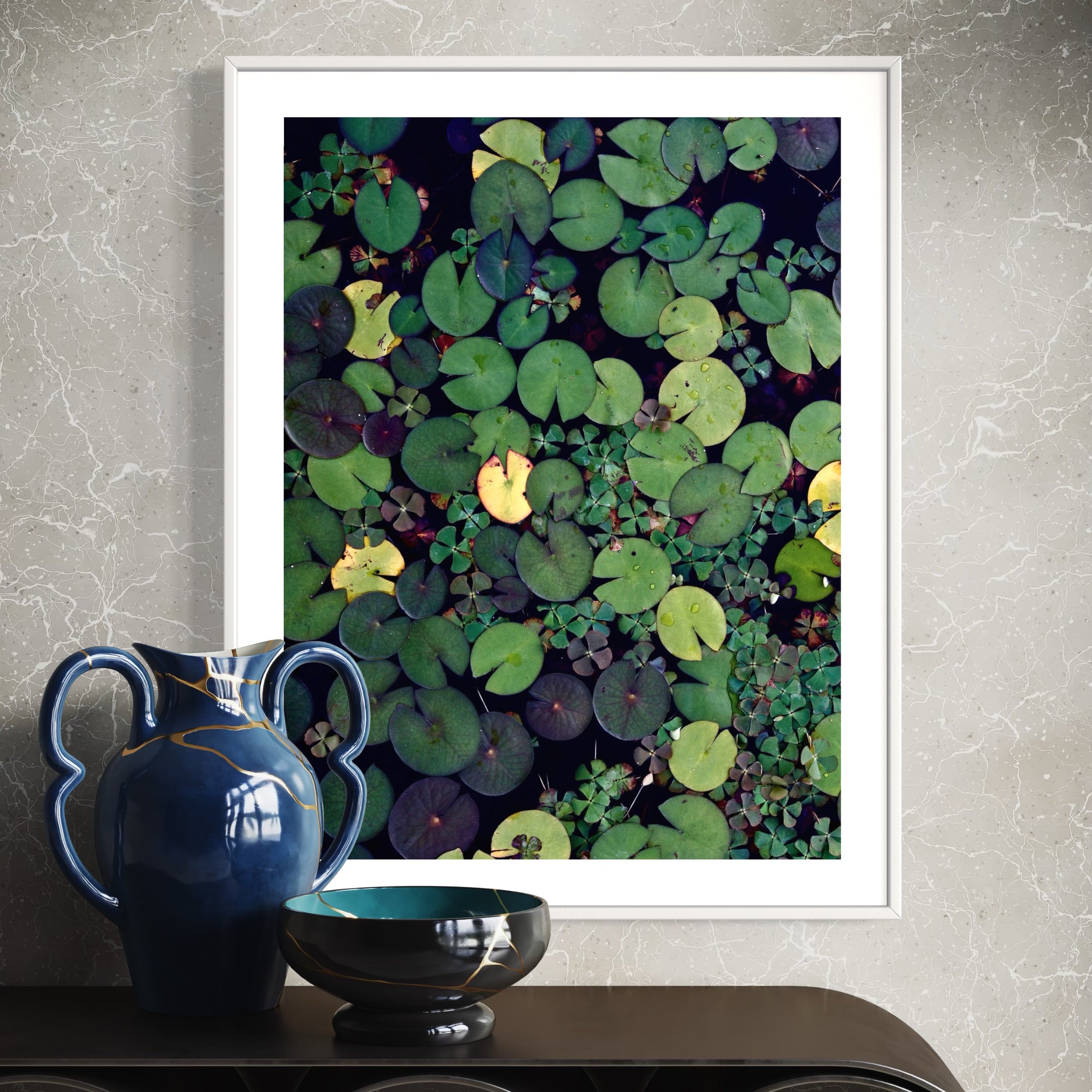 Lily Pad Mosaic - Moderno Wall Art Wall Art