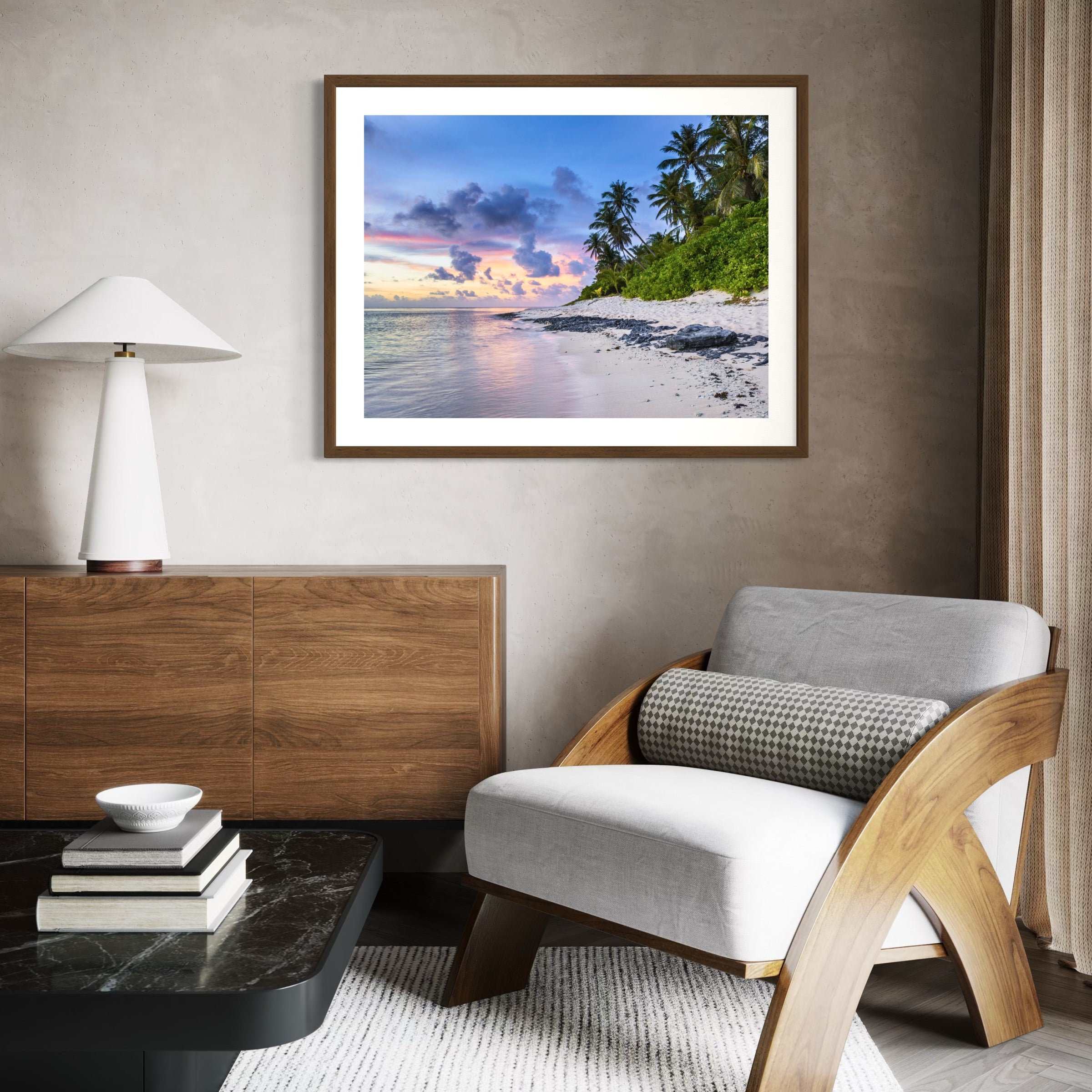 Twilight over Tropics - Moderno Wall Art Wall Art
