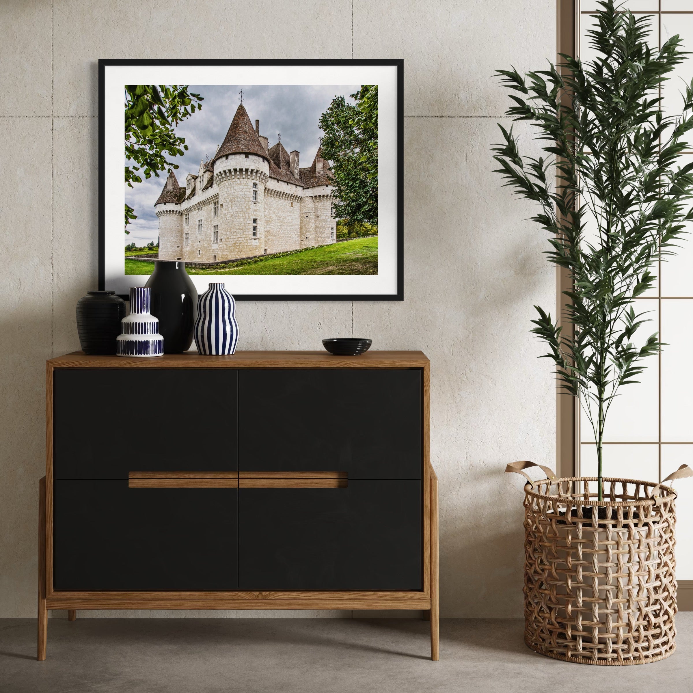 French Fortress Landscape - Moderno Wall Art Wall Art