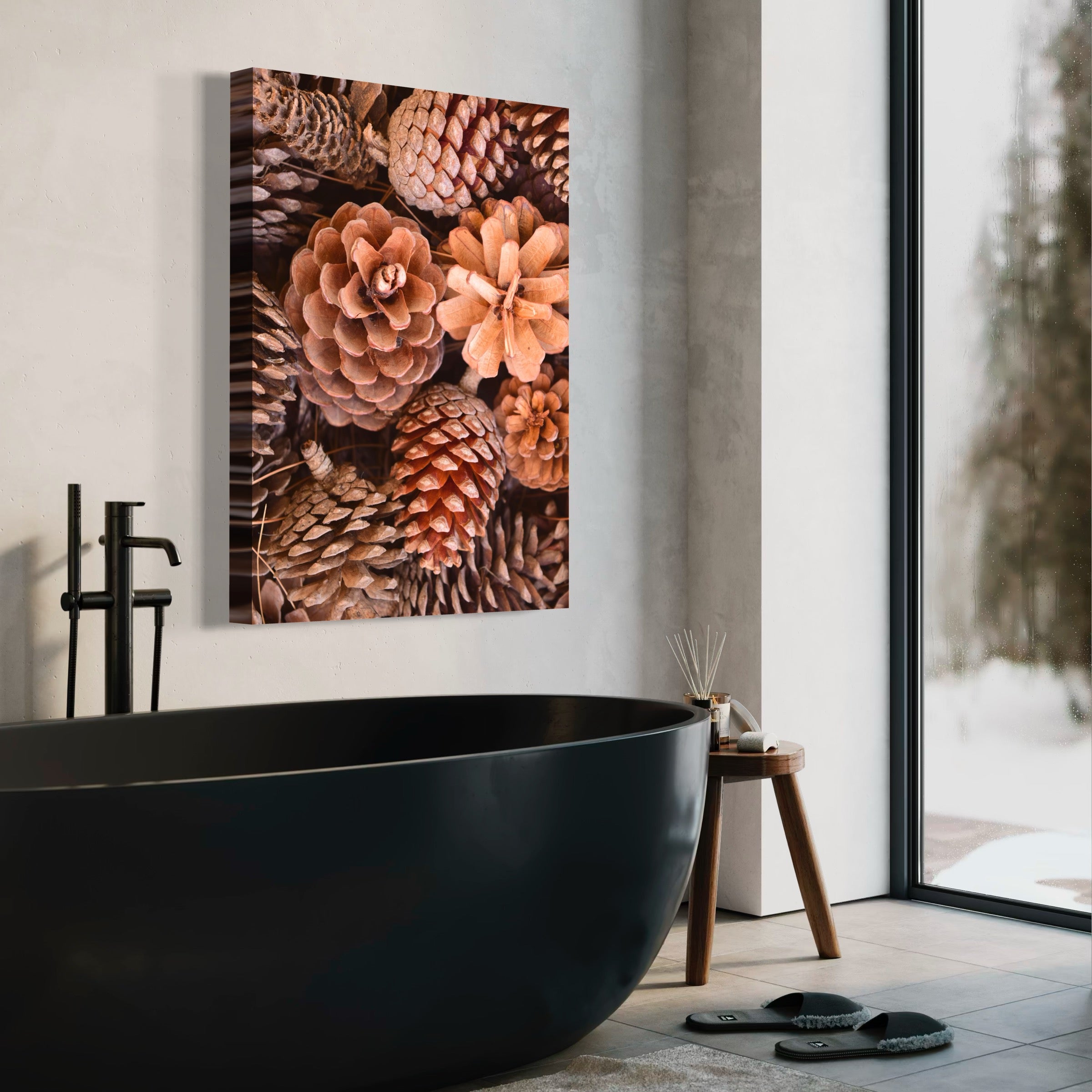 Woodland Pine Cones - Moderno Wall Art Wall Art