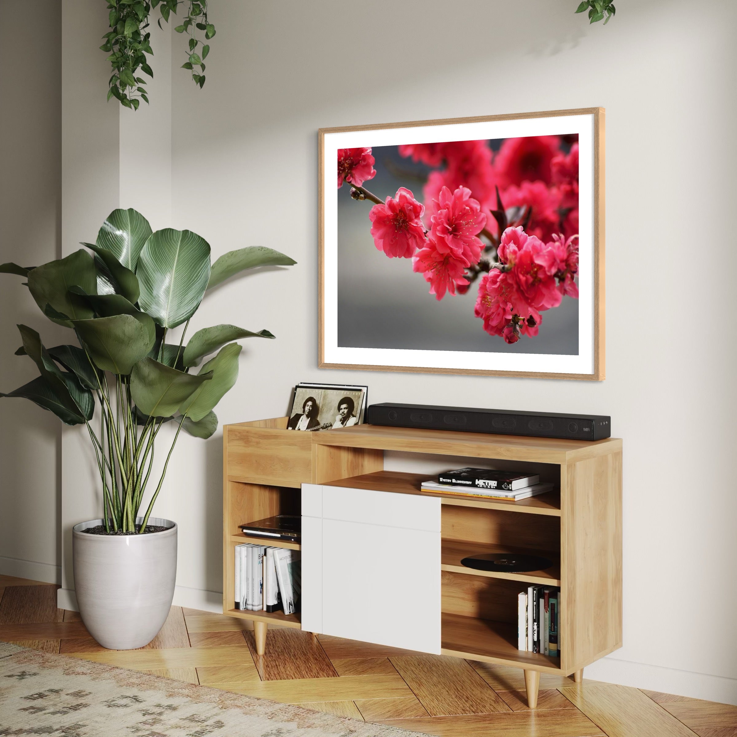 Radiant Blossom - Moderno Wall Art Wall Art