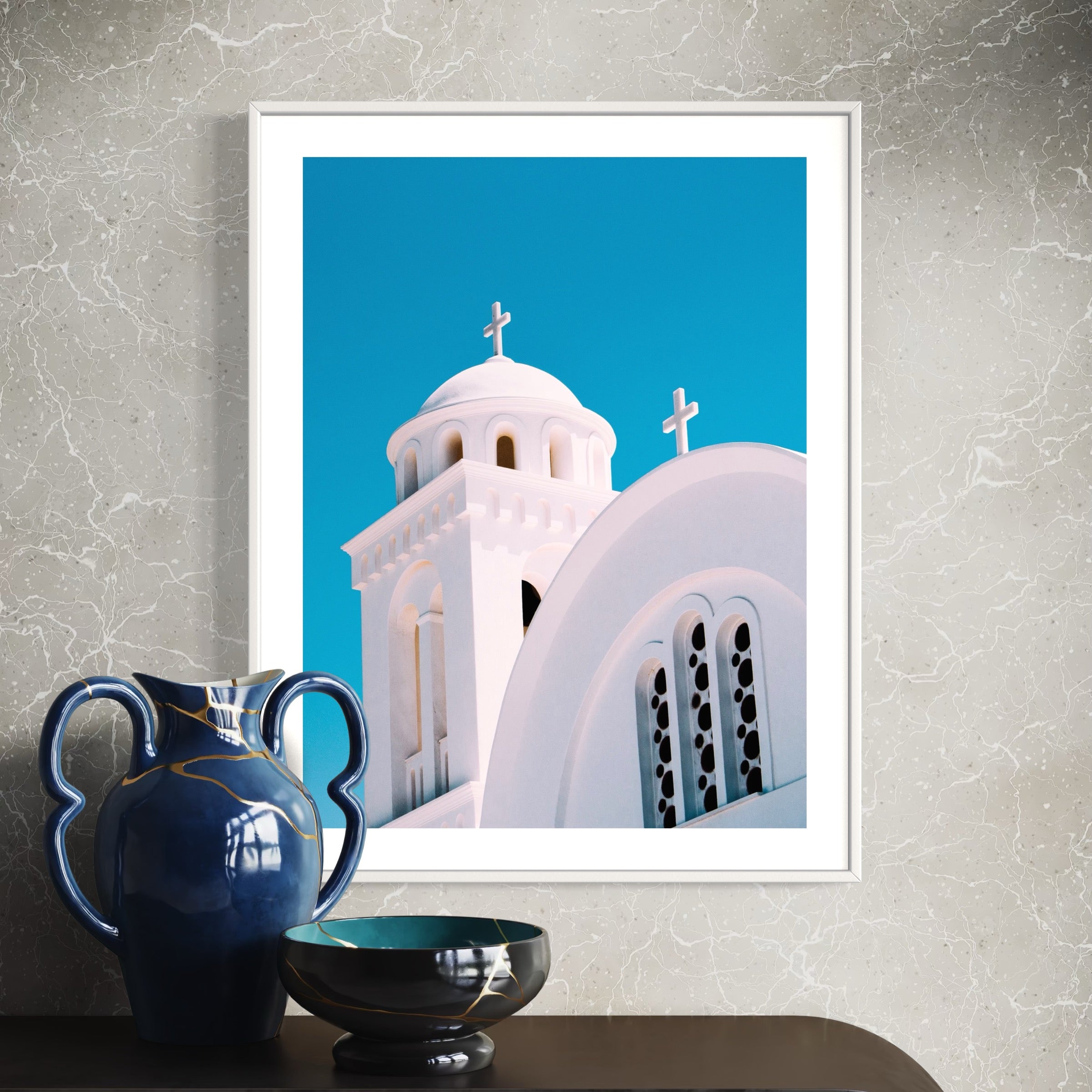 White Church of Paros - Moderno Wall Art Wall Art