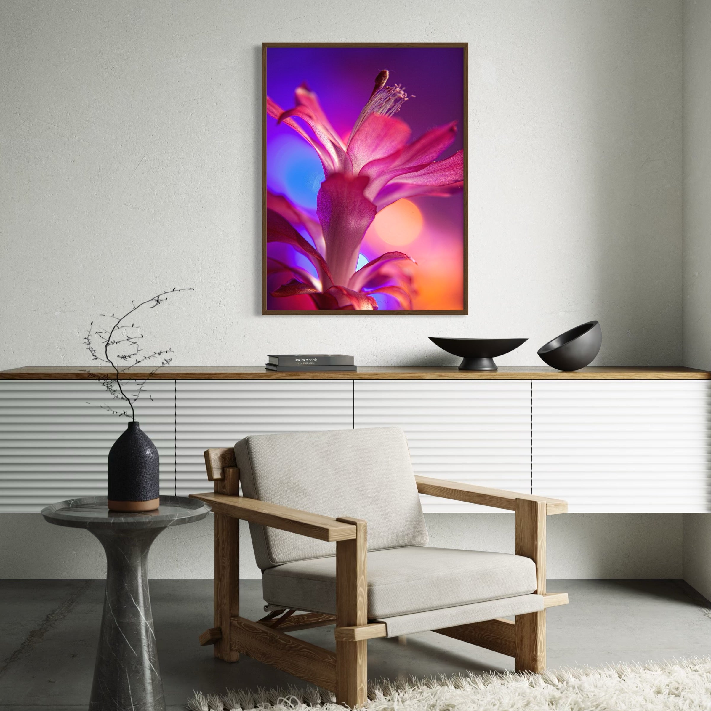 Petal Radiance - Moderno Wall Art