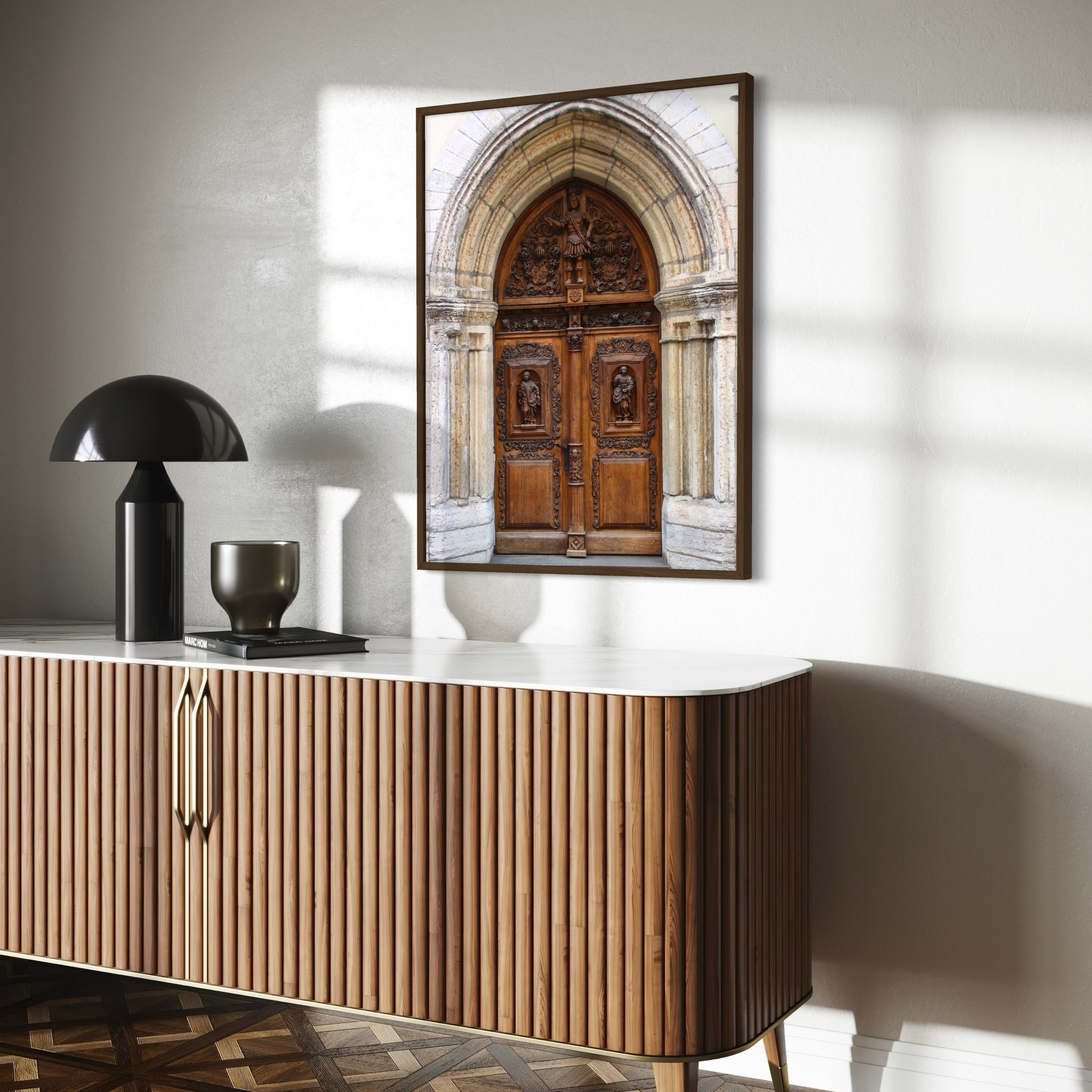 Medieval Wooden Door - Moderno Wall Art Wall Art