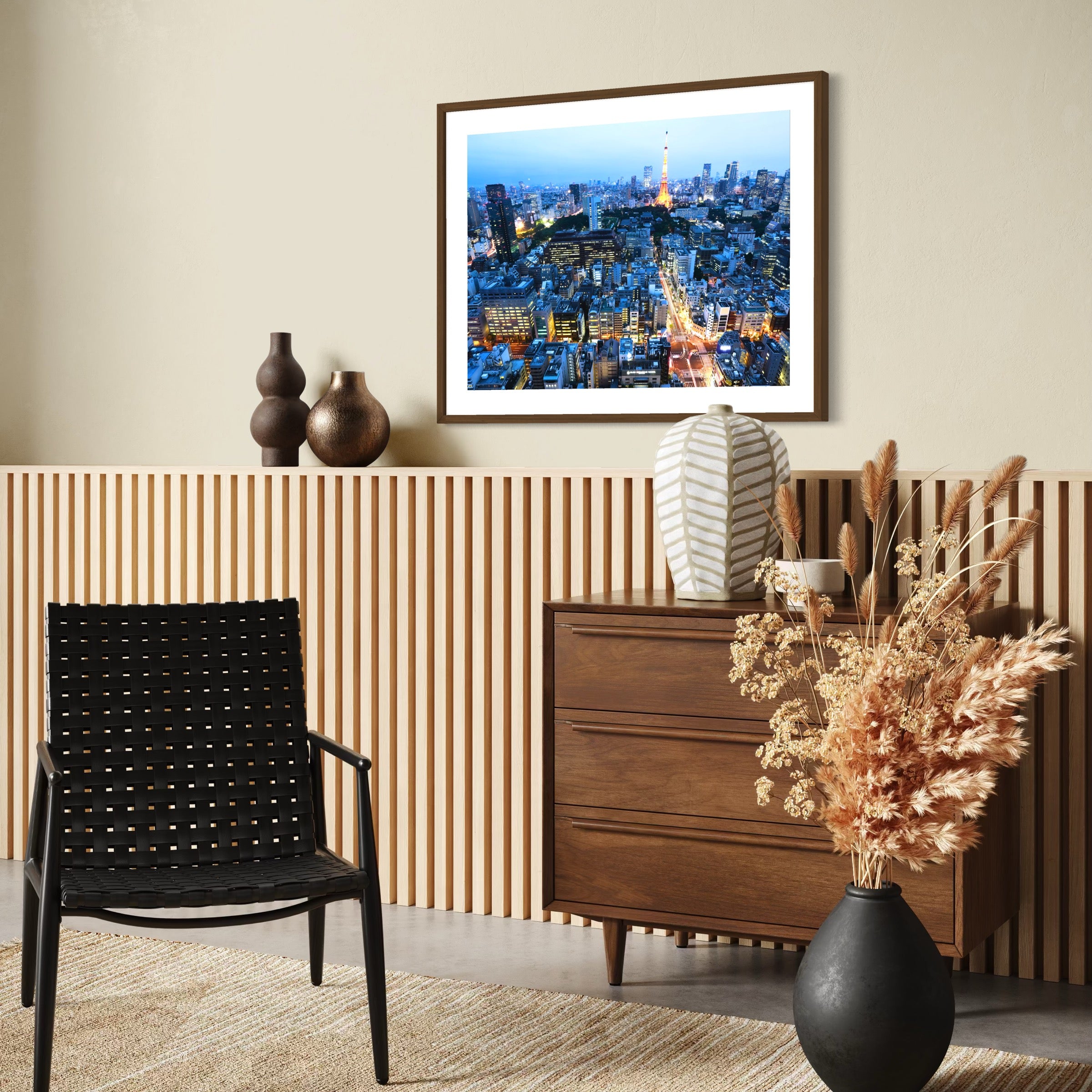 Tokyo Tower at Dusk - Moderno Wall Art Wall Art