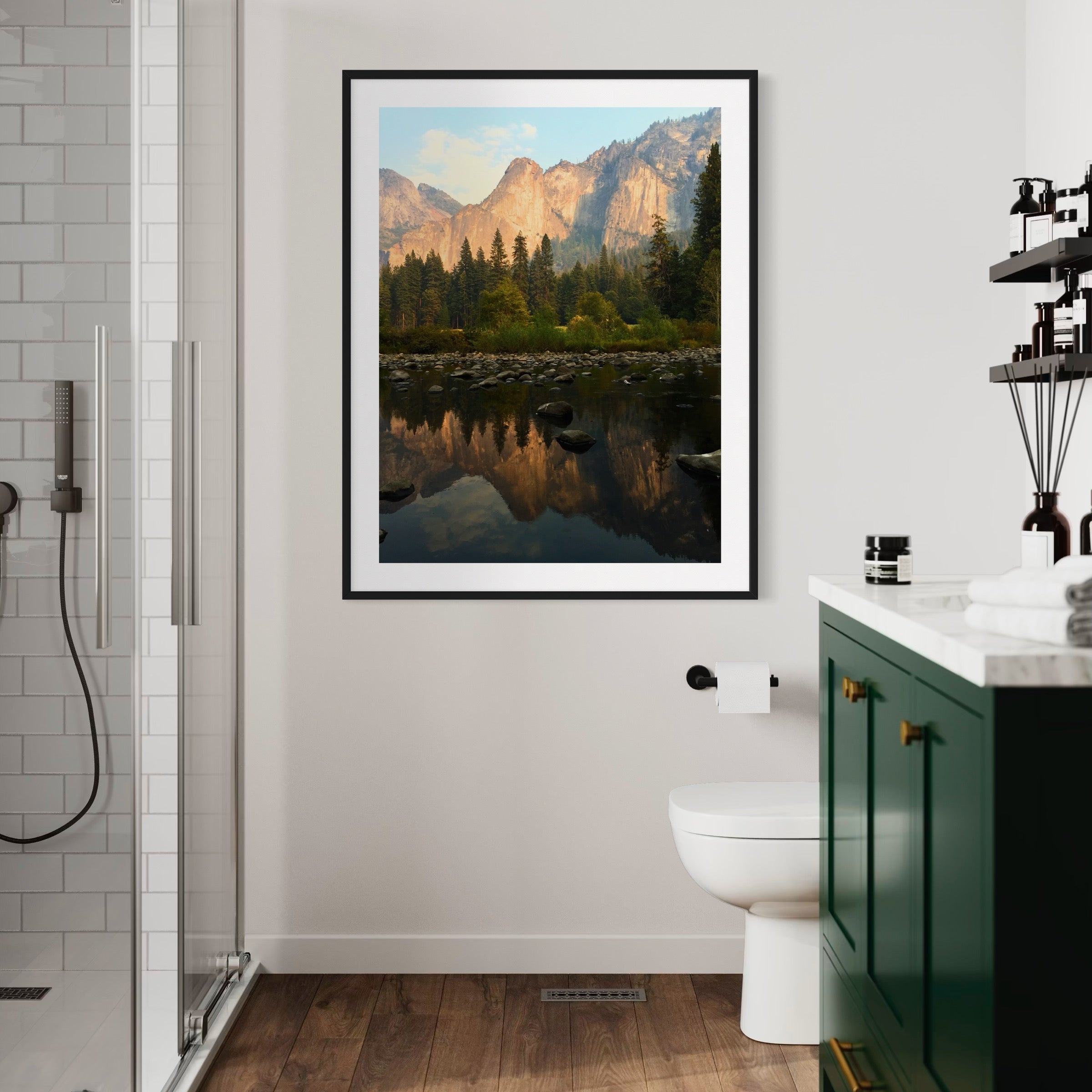 Mountain Reflections in Yosemite - Moderno Wall Art Wall Art