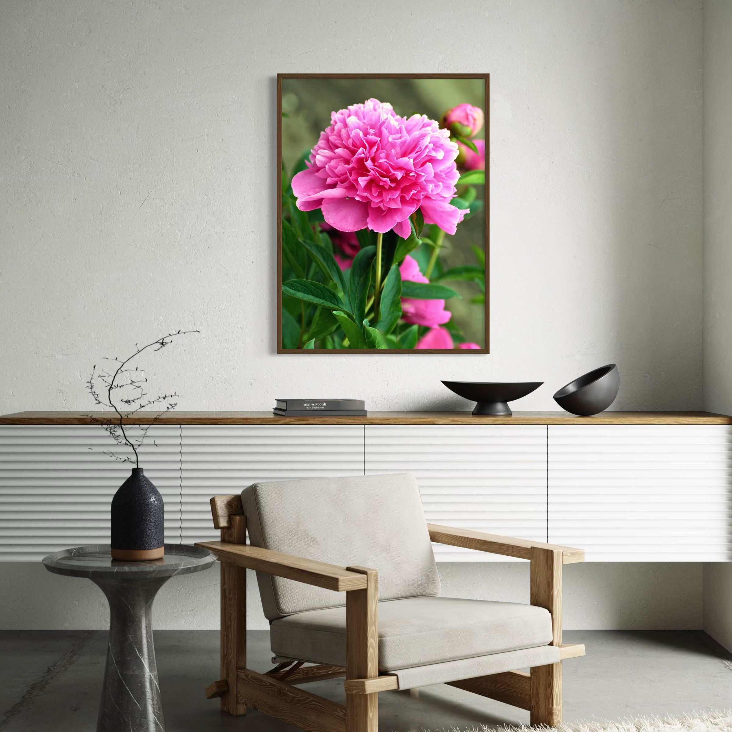 Carnation in Full Bloom - Moderno Wall Art Wall Art