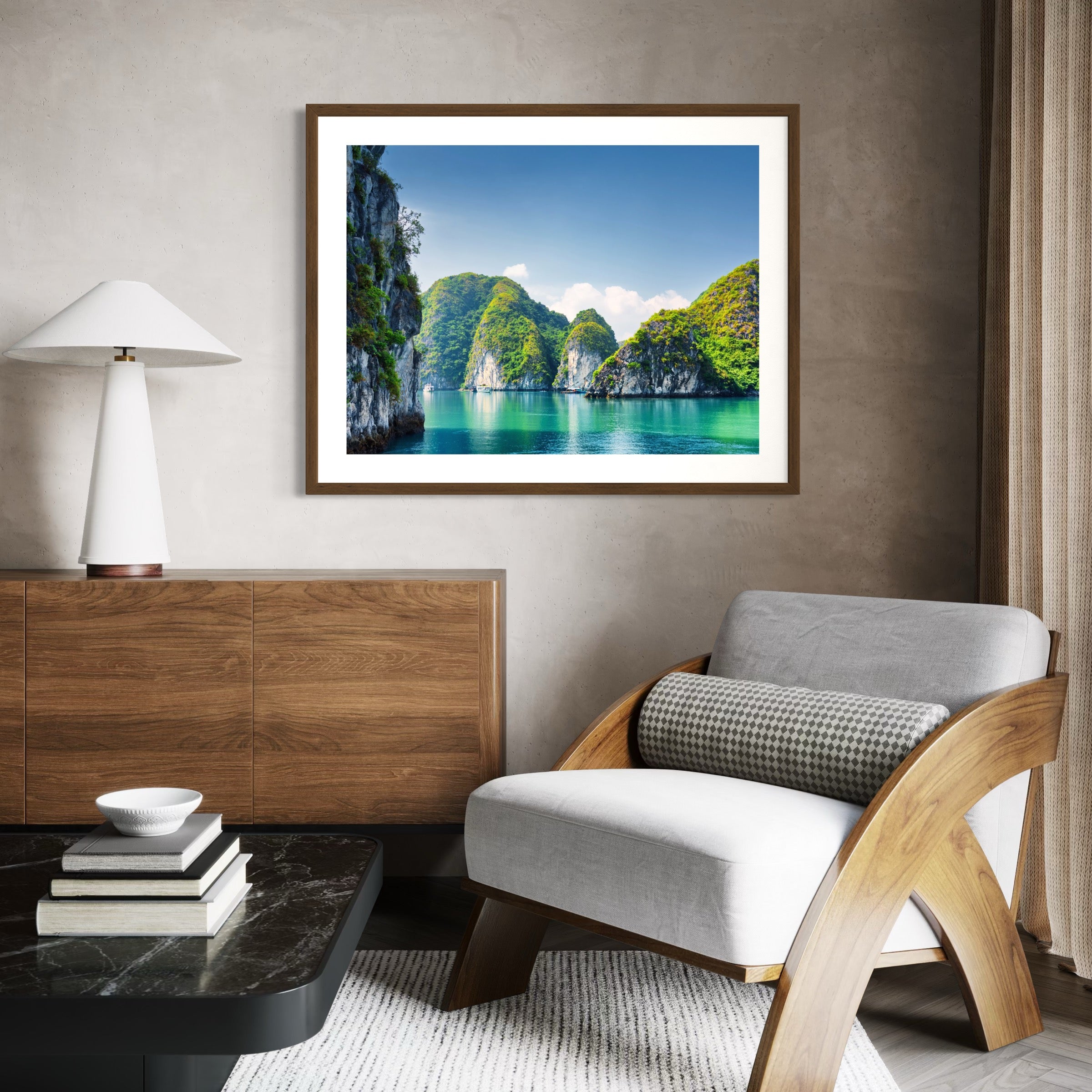 Emerald Reflections - Moderno Wall Art Wall Art