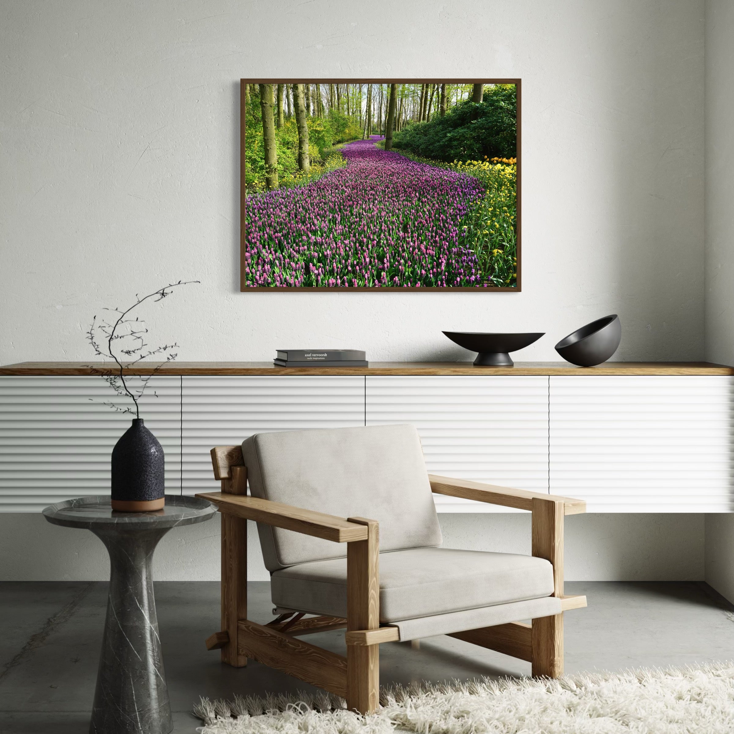 Lavender Pathway - Moderno Wall Art Wall Art