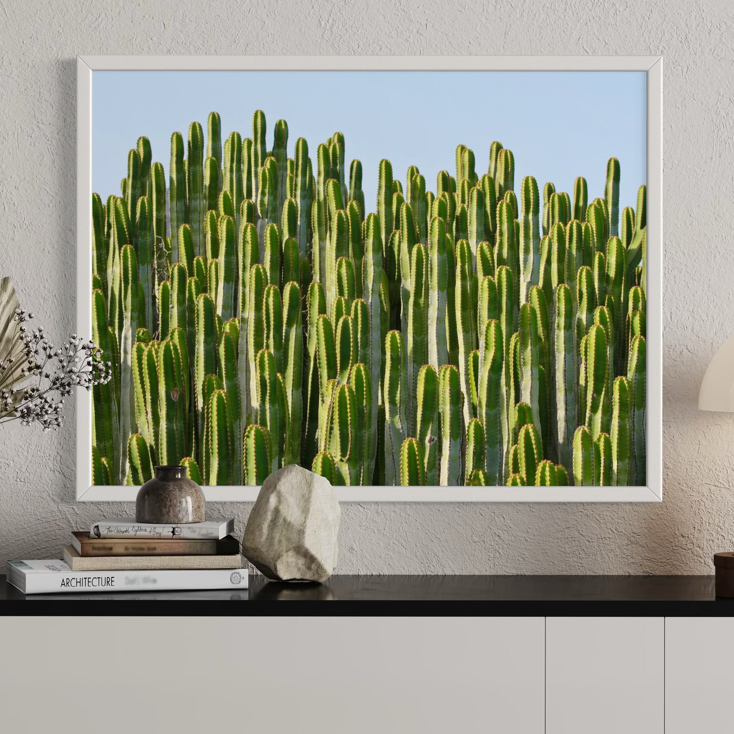 Skybound Cacti - Moderno Wall Art Wall Art