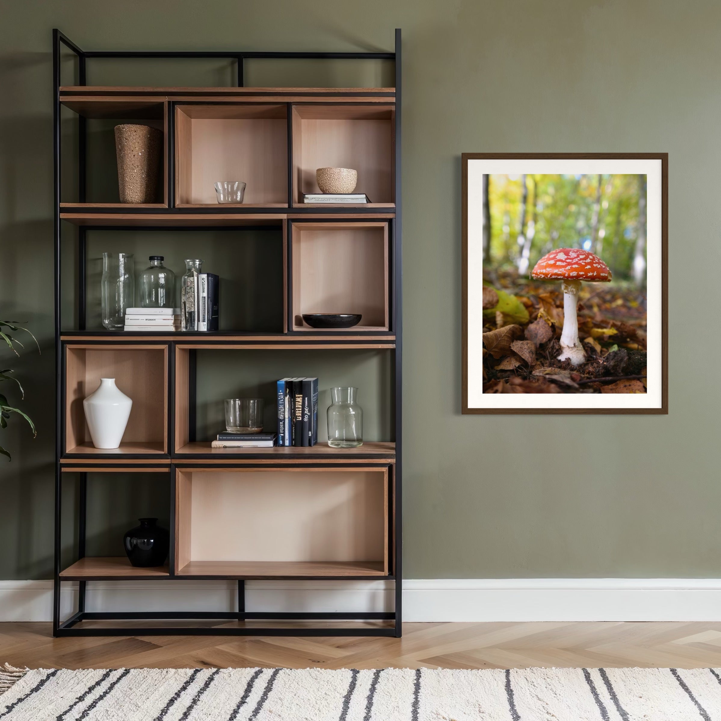 Red Cap Mushroom - Moderno Wall Art Wall Art