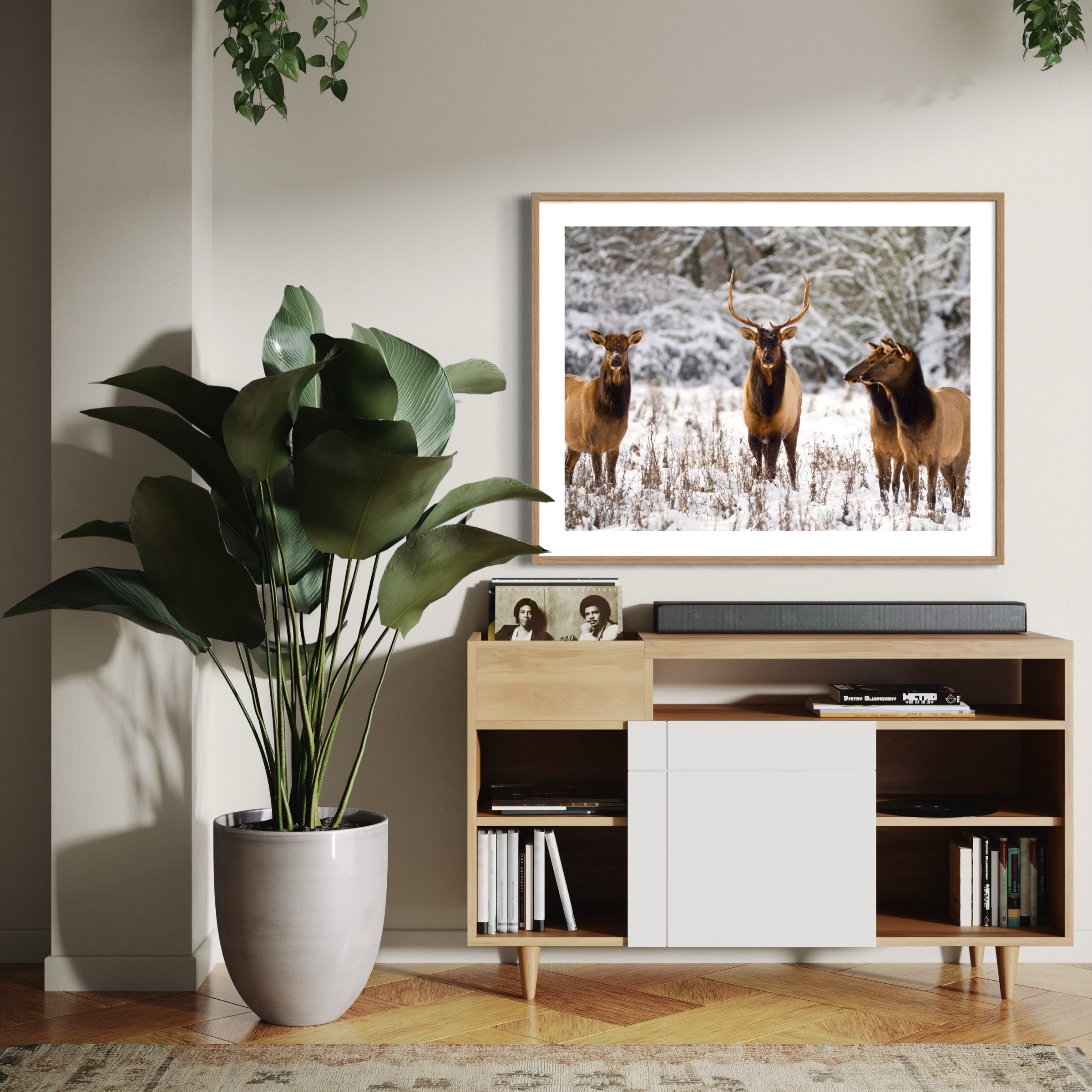 Wintry Companions - Moderno Wall Art Wall Art